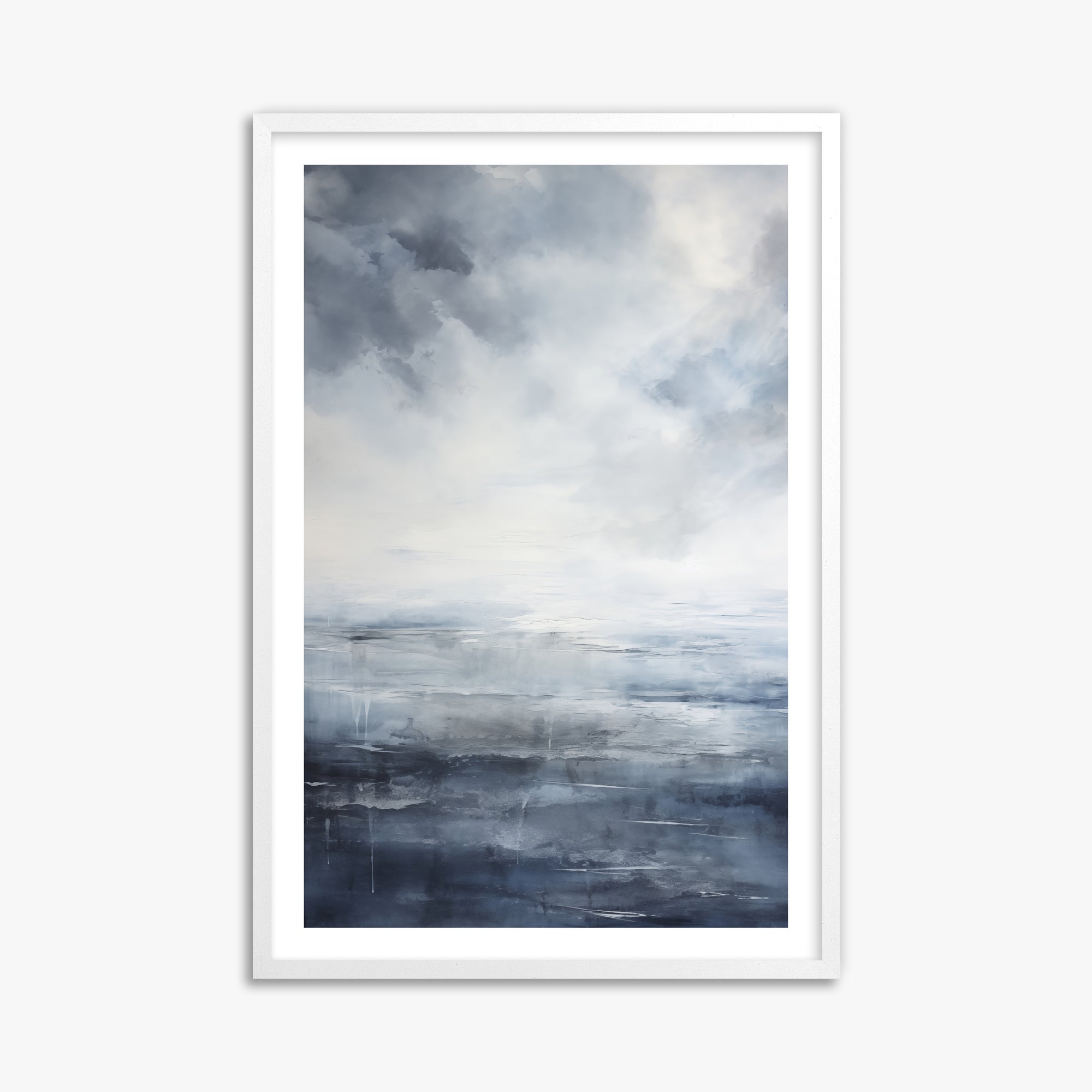 Tempest Mirror, 61x91cm Whitek Framed Art Reproduction