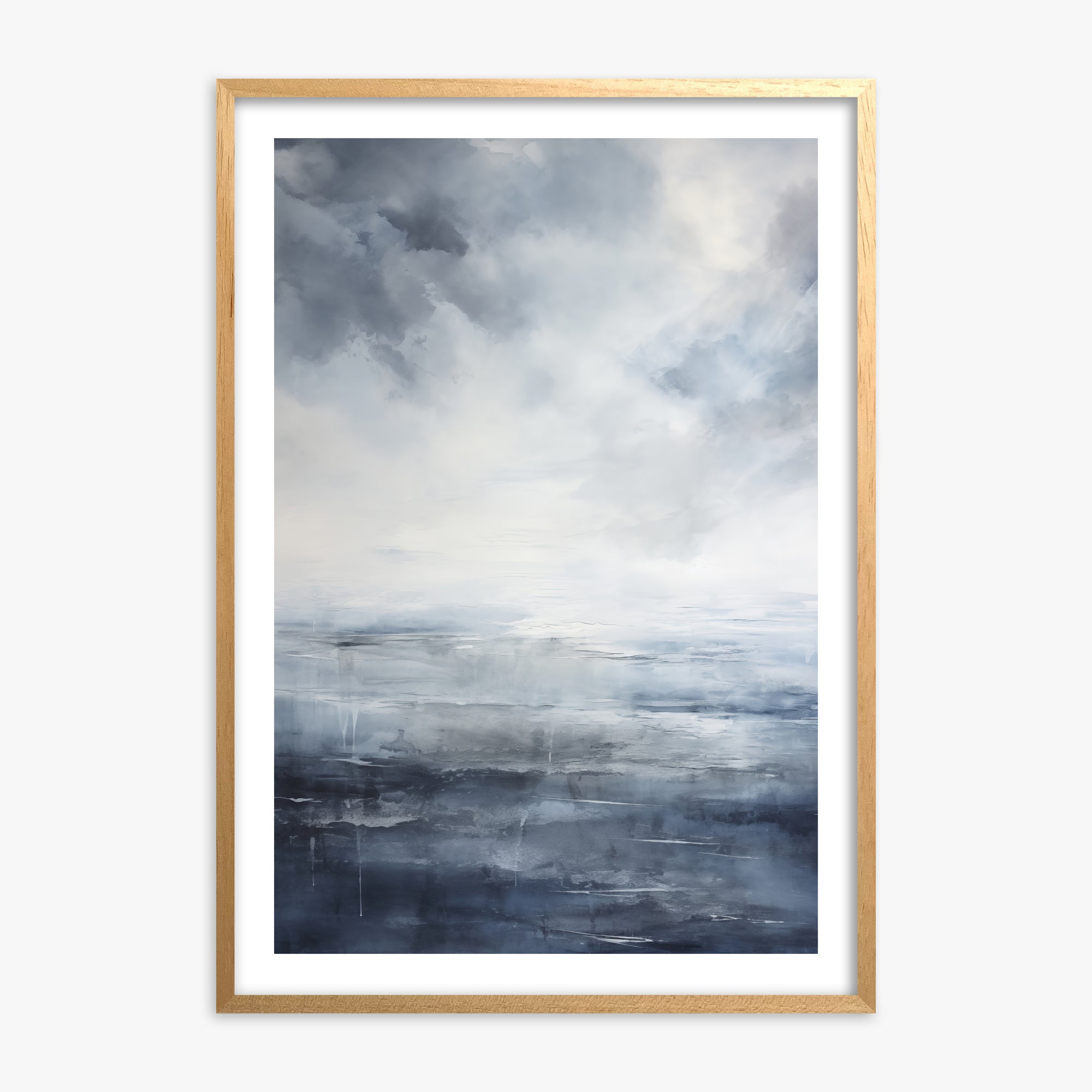 Tempest Mirror, 70x100cm Oak Framed Art Reproduction