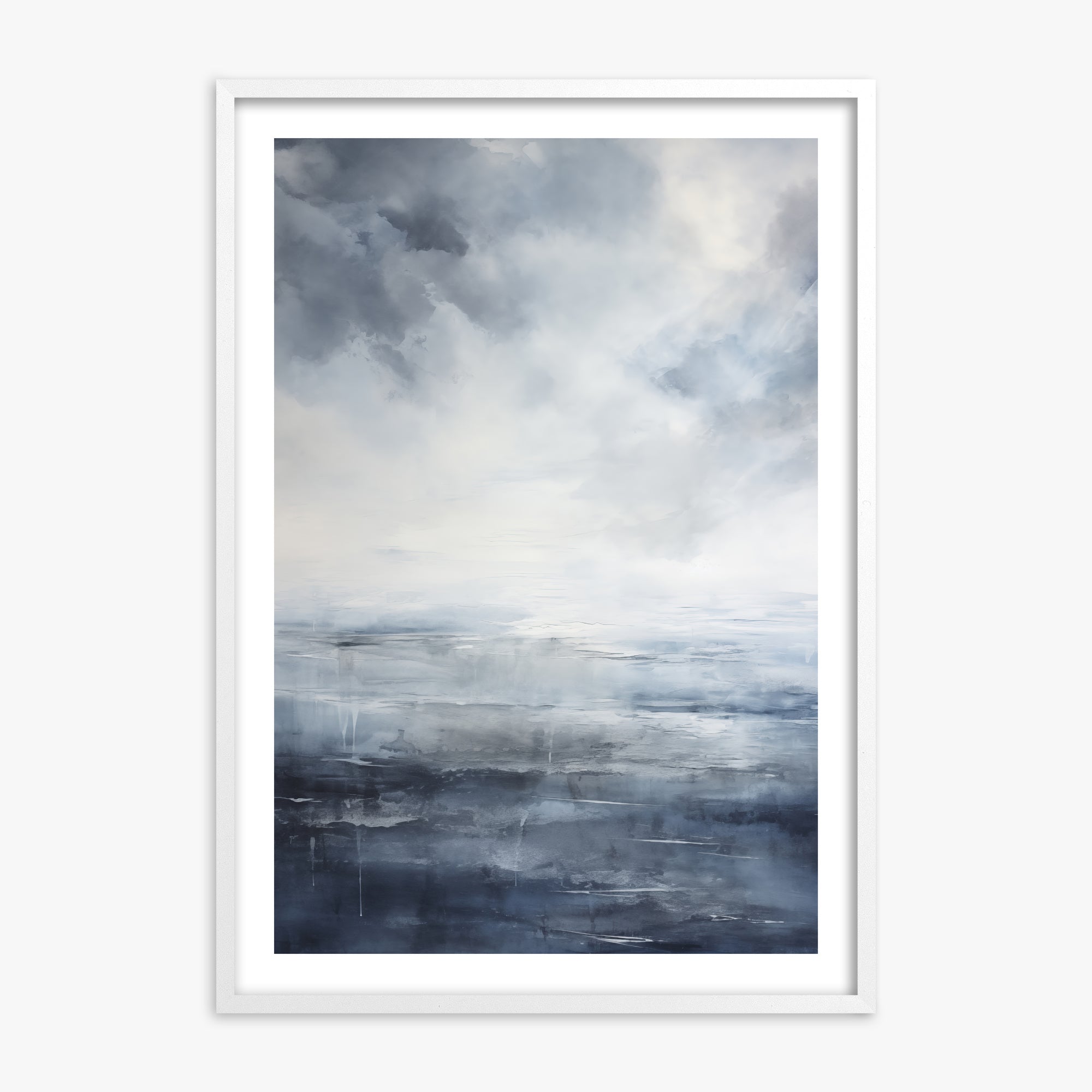 Tempest Mirror, 70x100cm Whitek Framed Art Reproduction