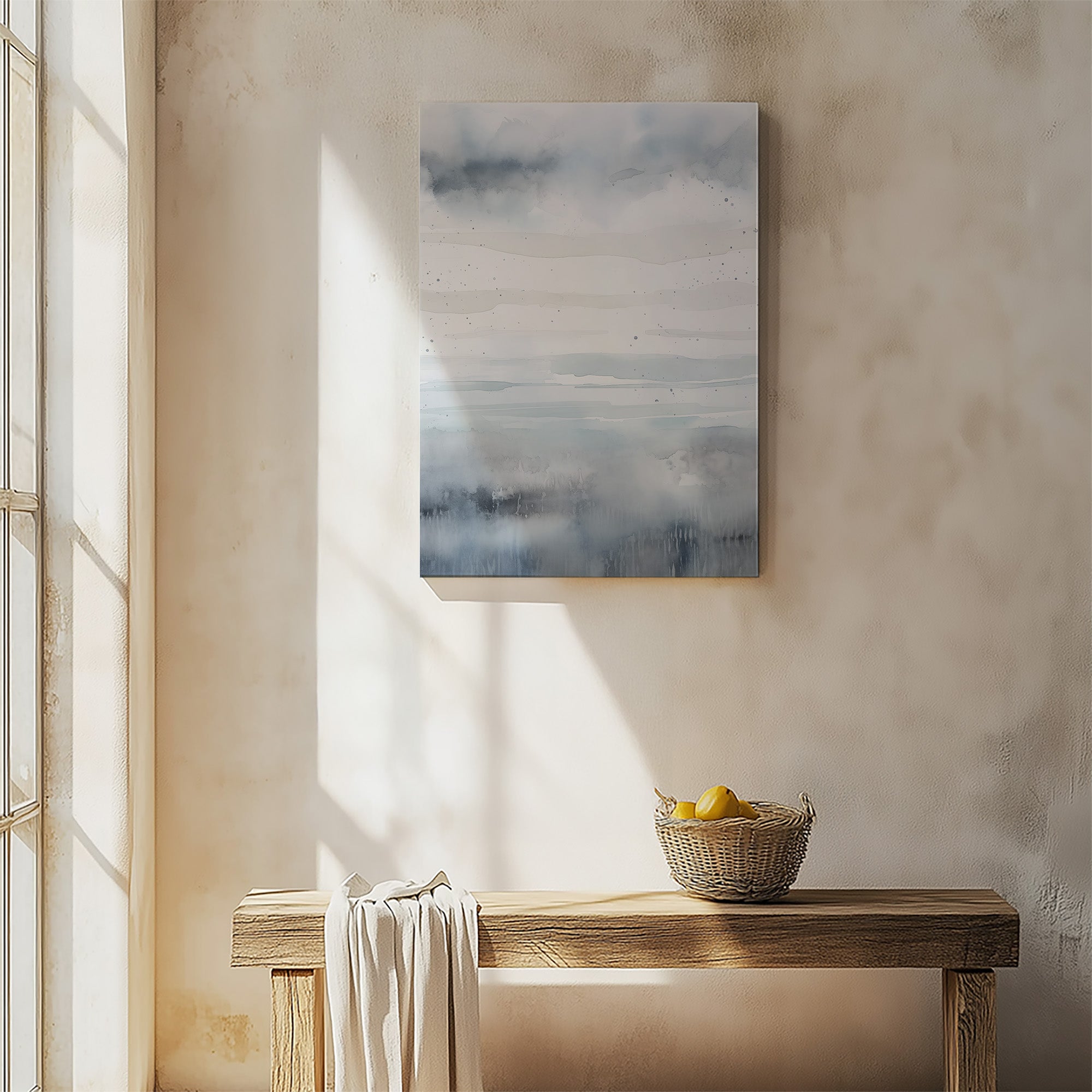 Nebliger Horizont Aquarell