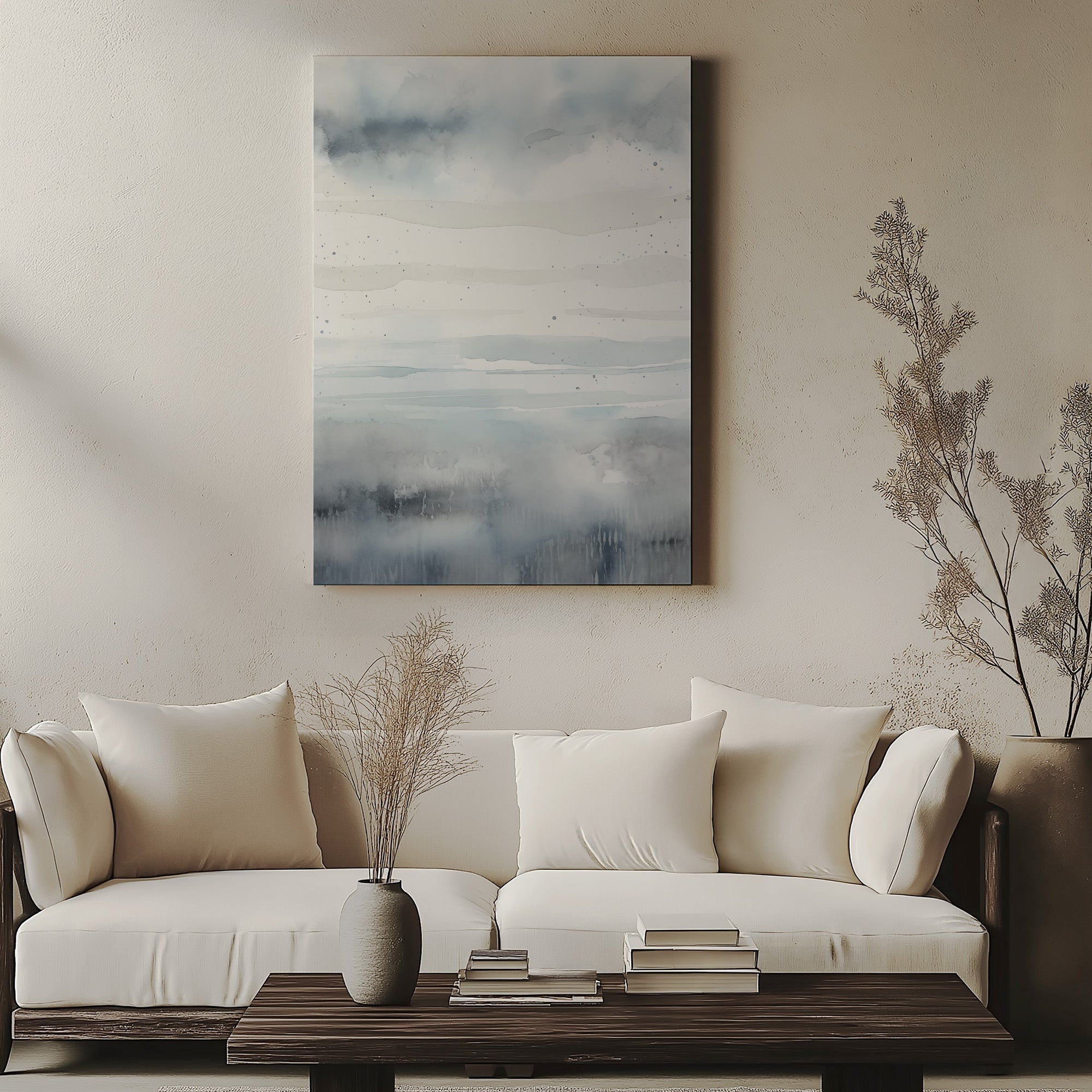 Nebliger Horizont Aquarell