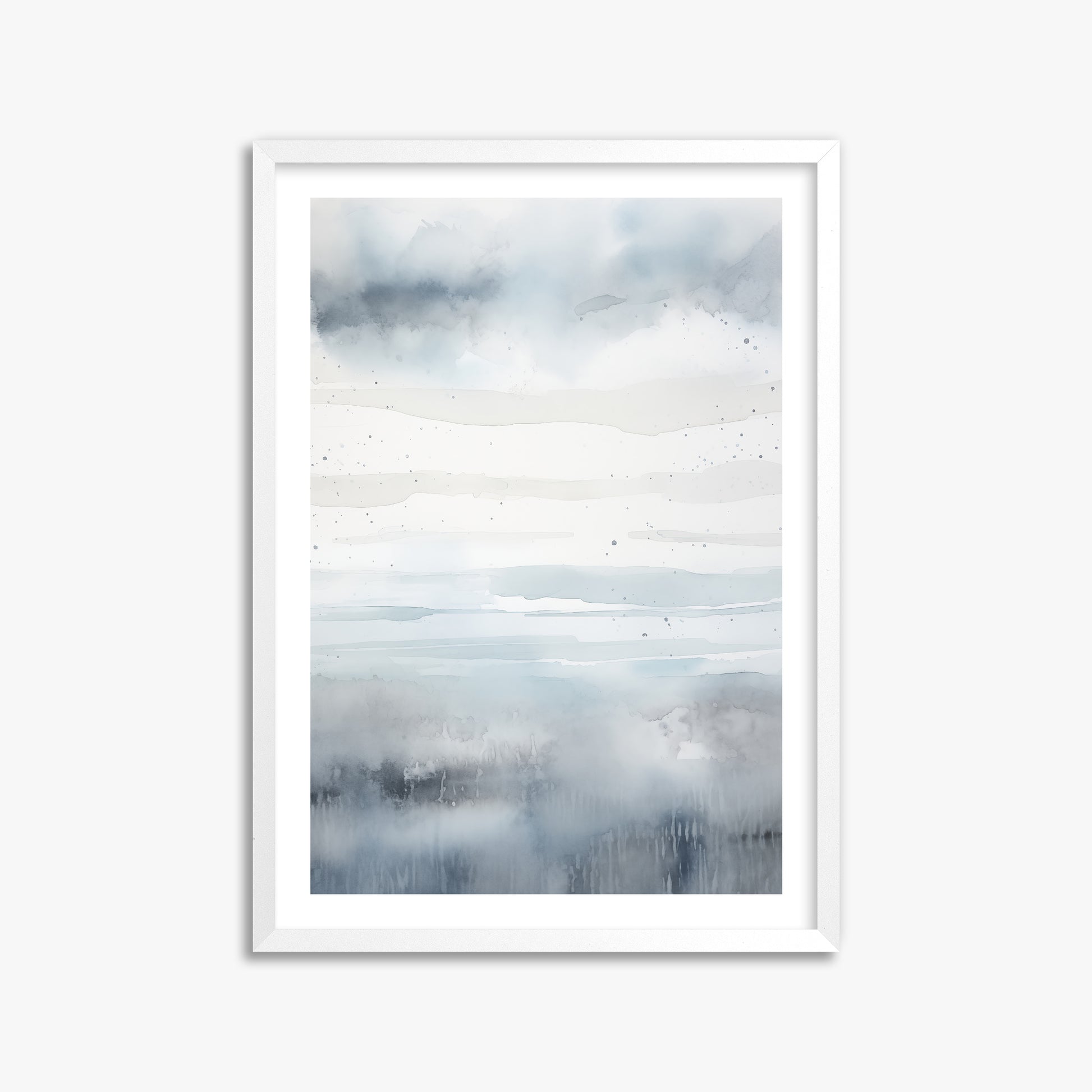 Misty Horizon Watercolor, 50x70cm Whitek Framed Art Reproduction