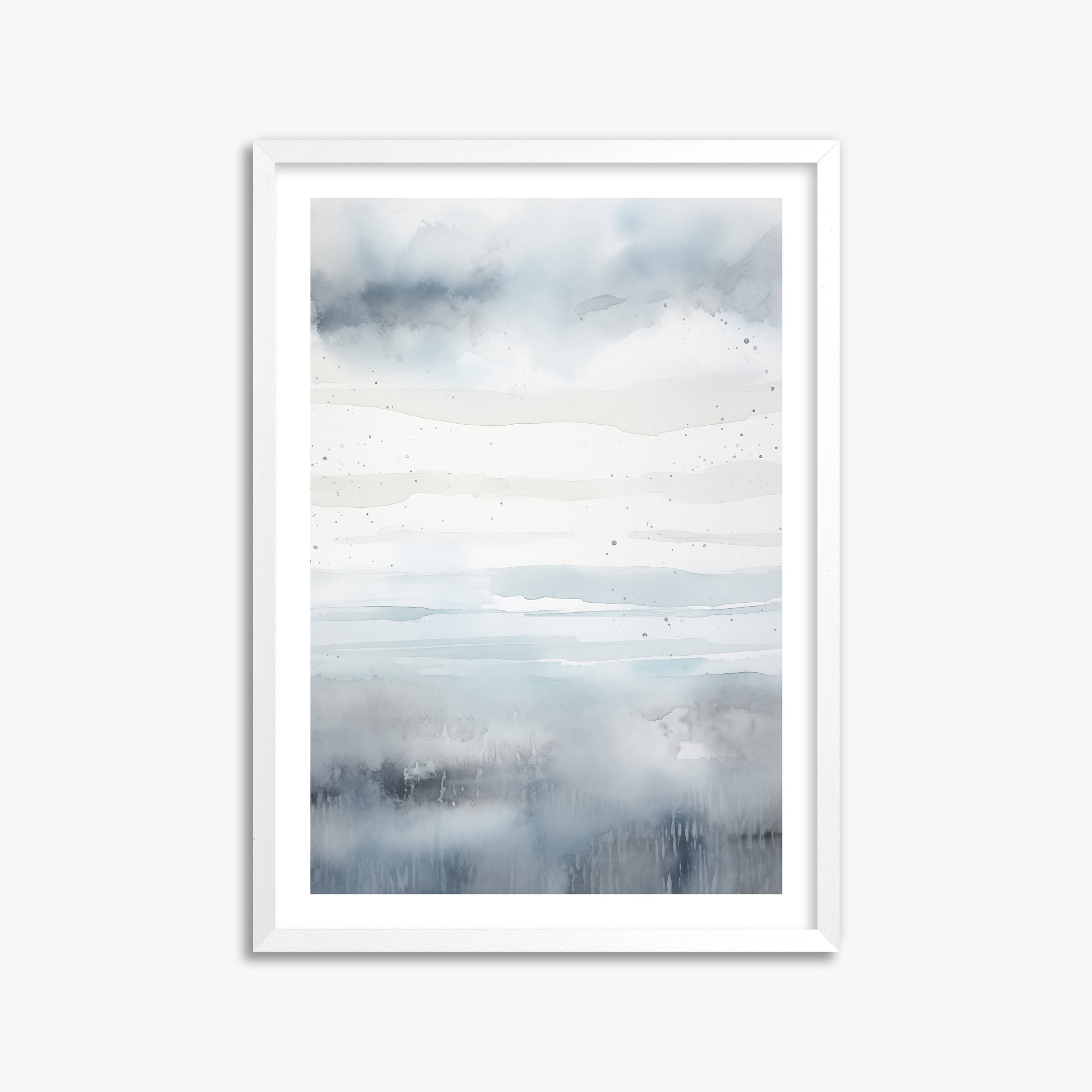 Misty Horizon Watercolor, 50x70cm Whitek Framed Art Reproduction