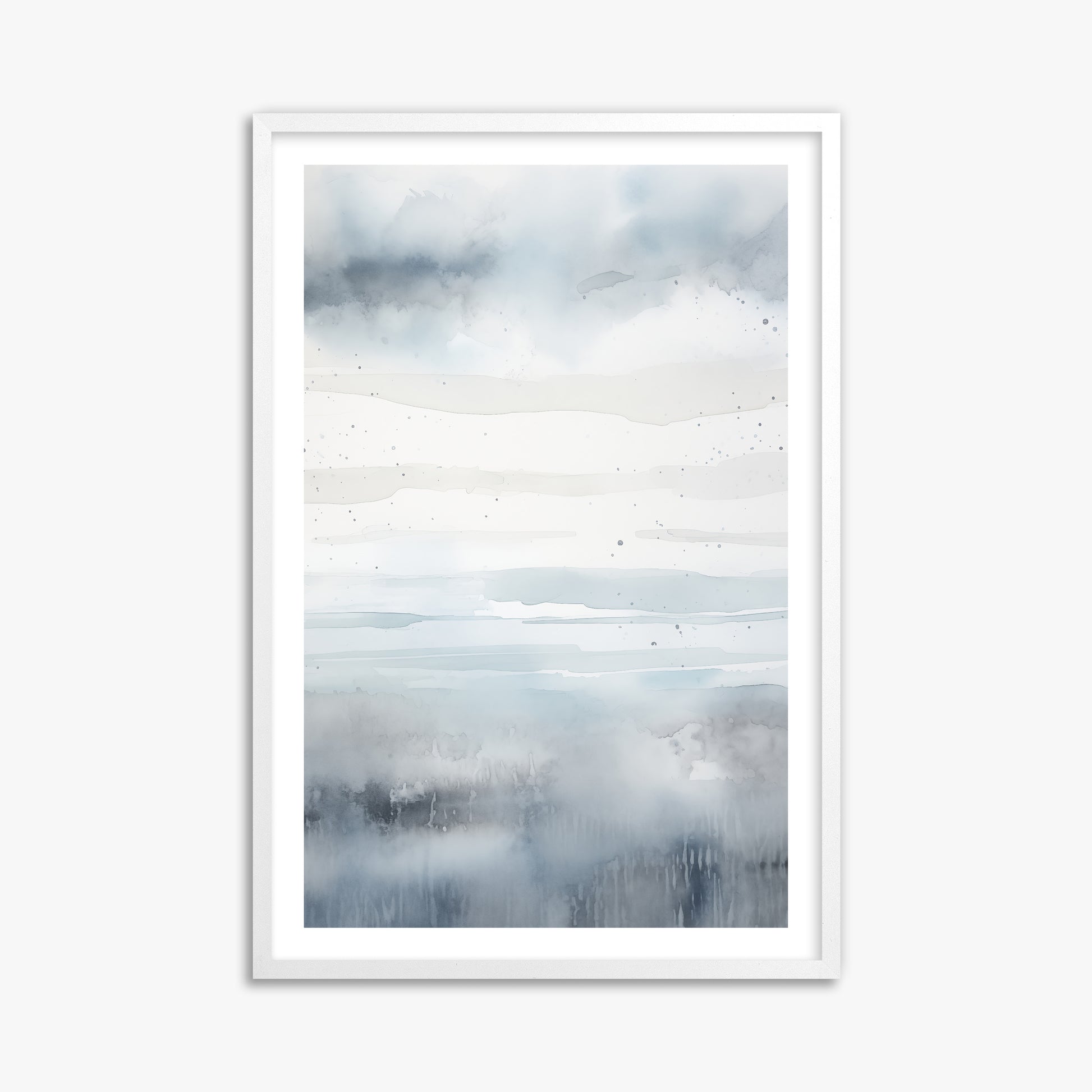 Misty Horizon Watercolor, 61x91cm Whitek Framed Art Reproduction