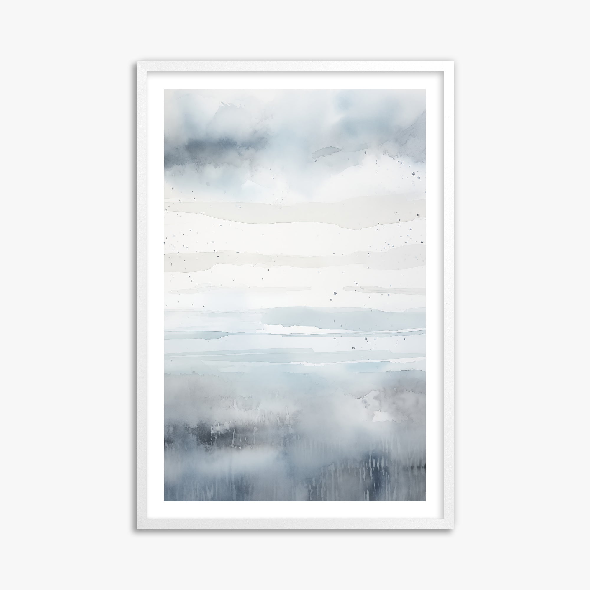 Misty Horizon Watercolor, 61x91cm Whitek Framed Art Reproduction