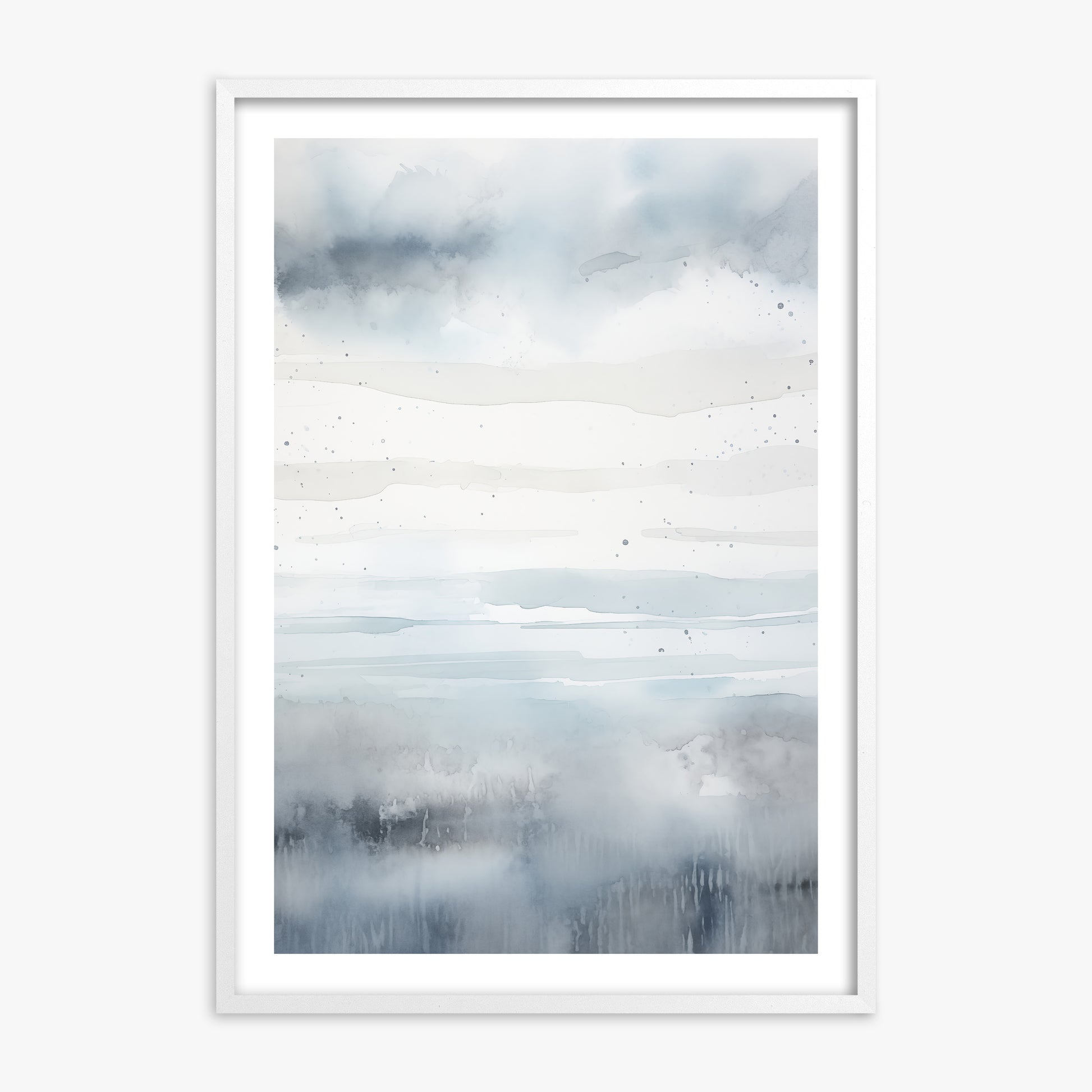 Misty Horizon Watercolor, 70x100cm Whitek Framed Art Reproduction