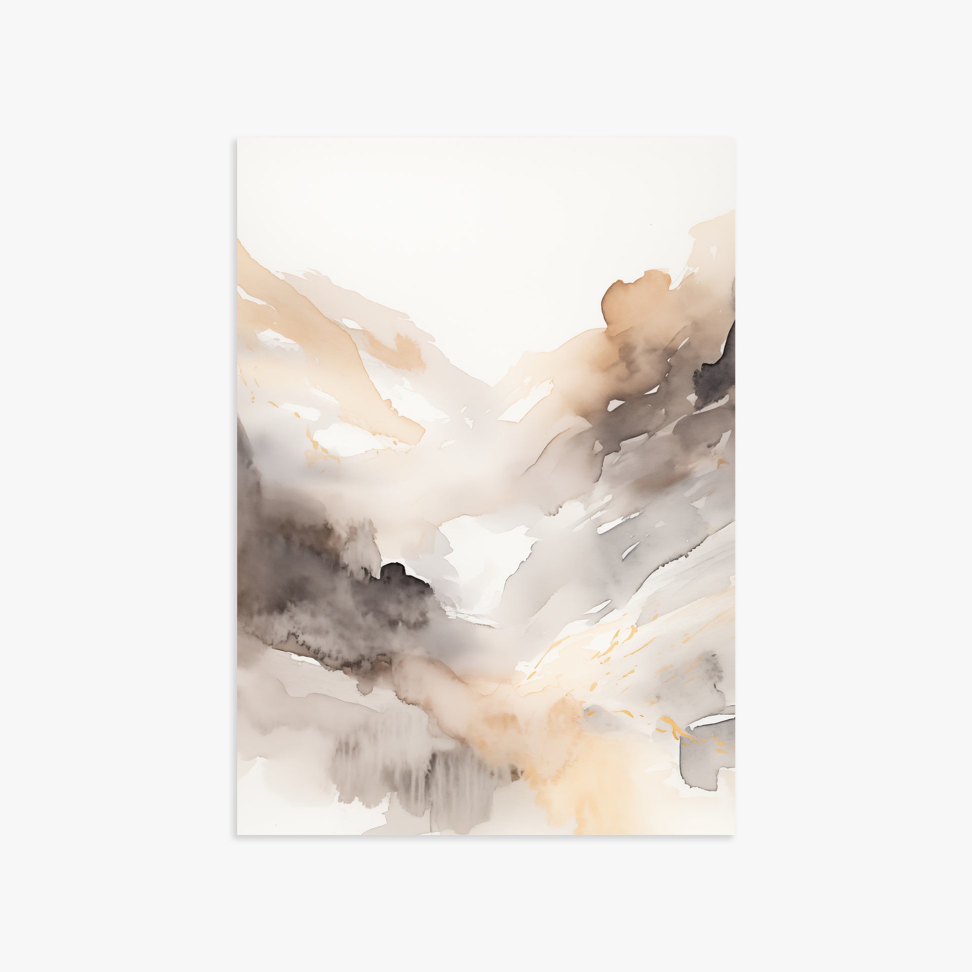 Misty Mountain Veil, 50x70cm Poster Unframed