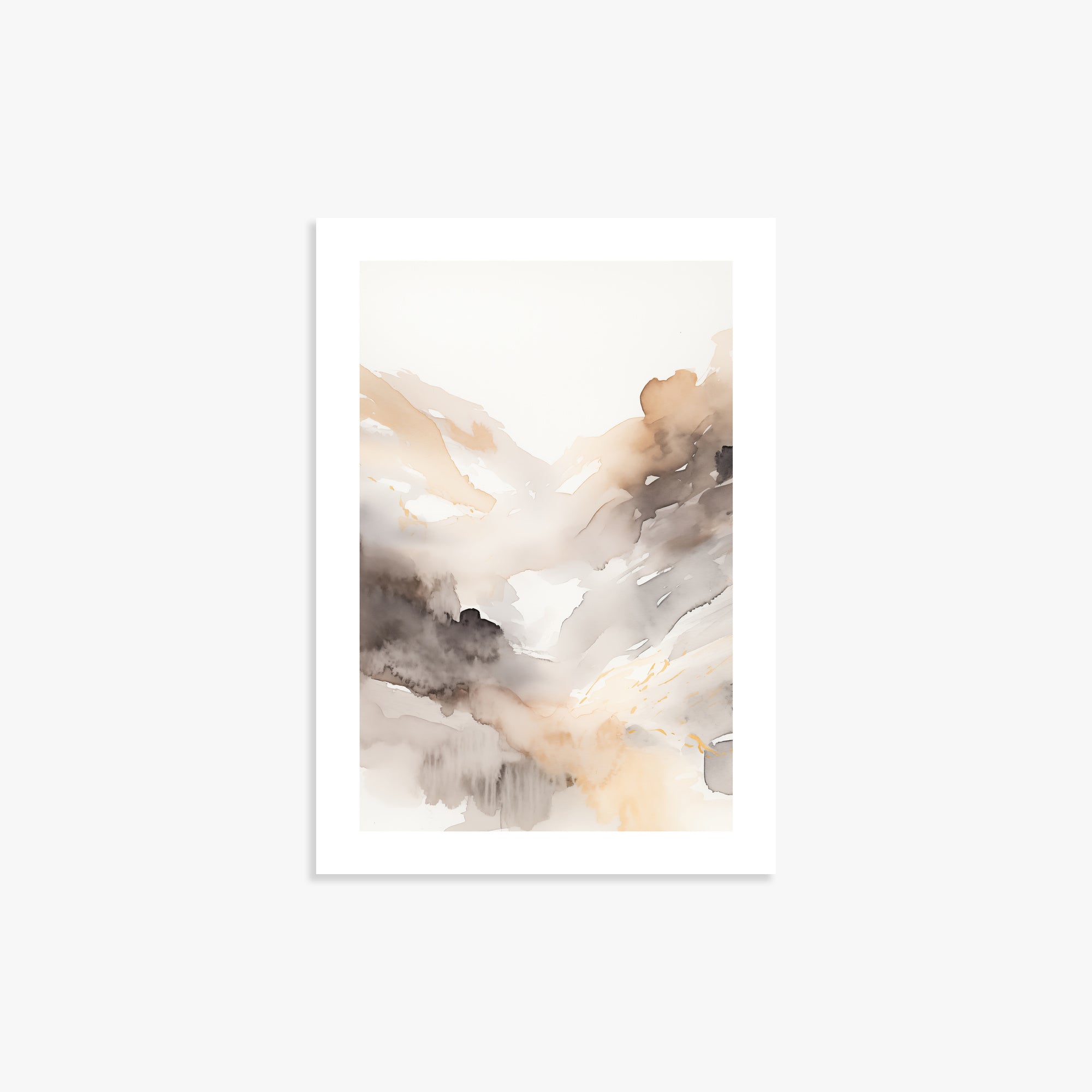 Misty Mountain Veil, 21x30cm Printed Poster