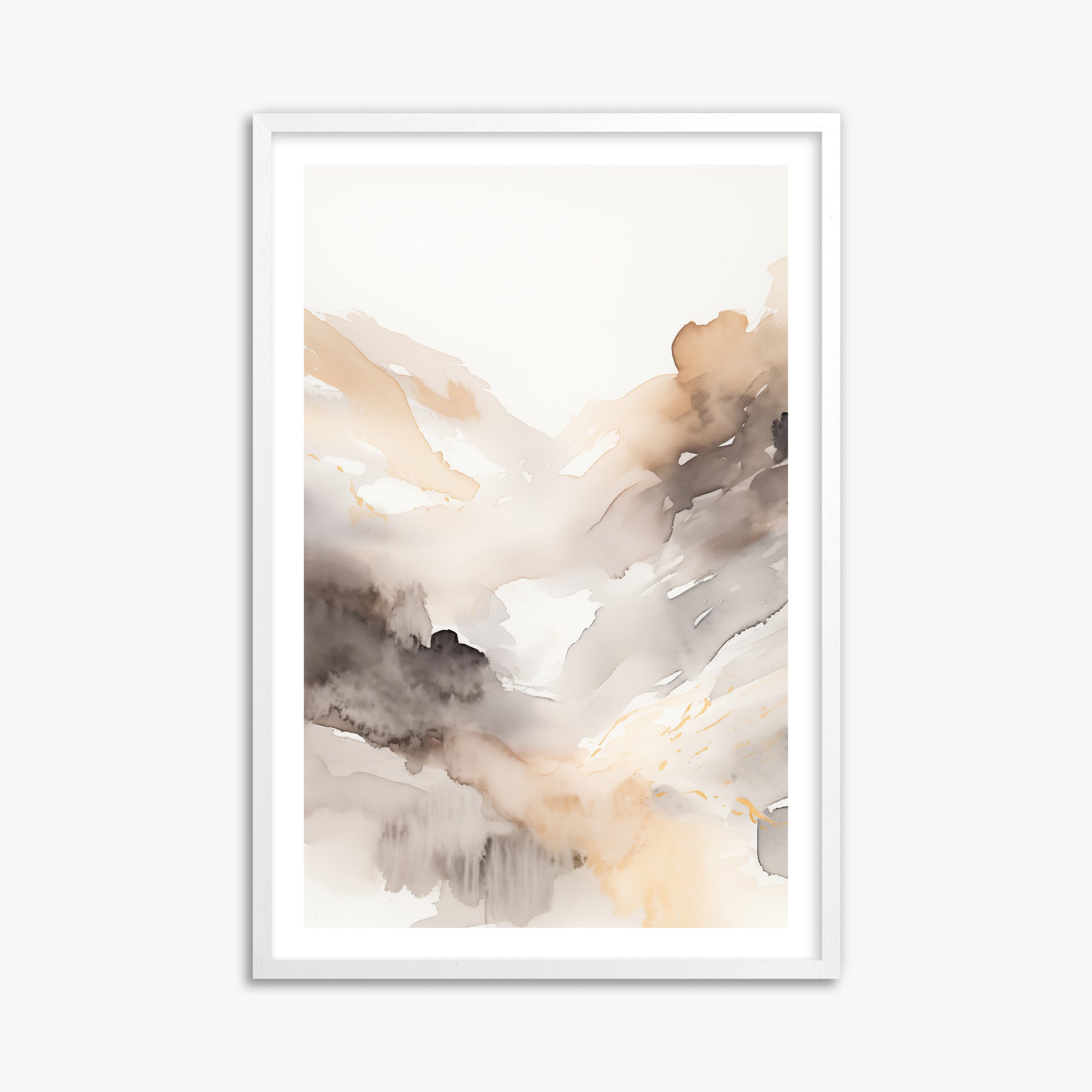 Misty Mountain Veil, 61x91cm Whitek Framed Art Reproduction
