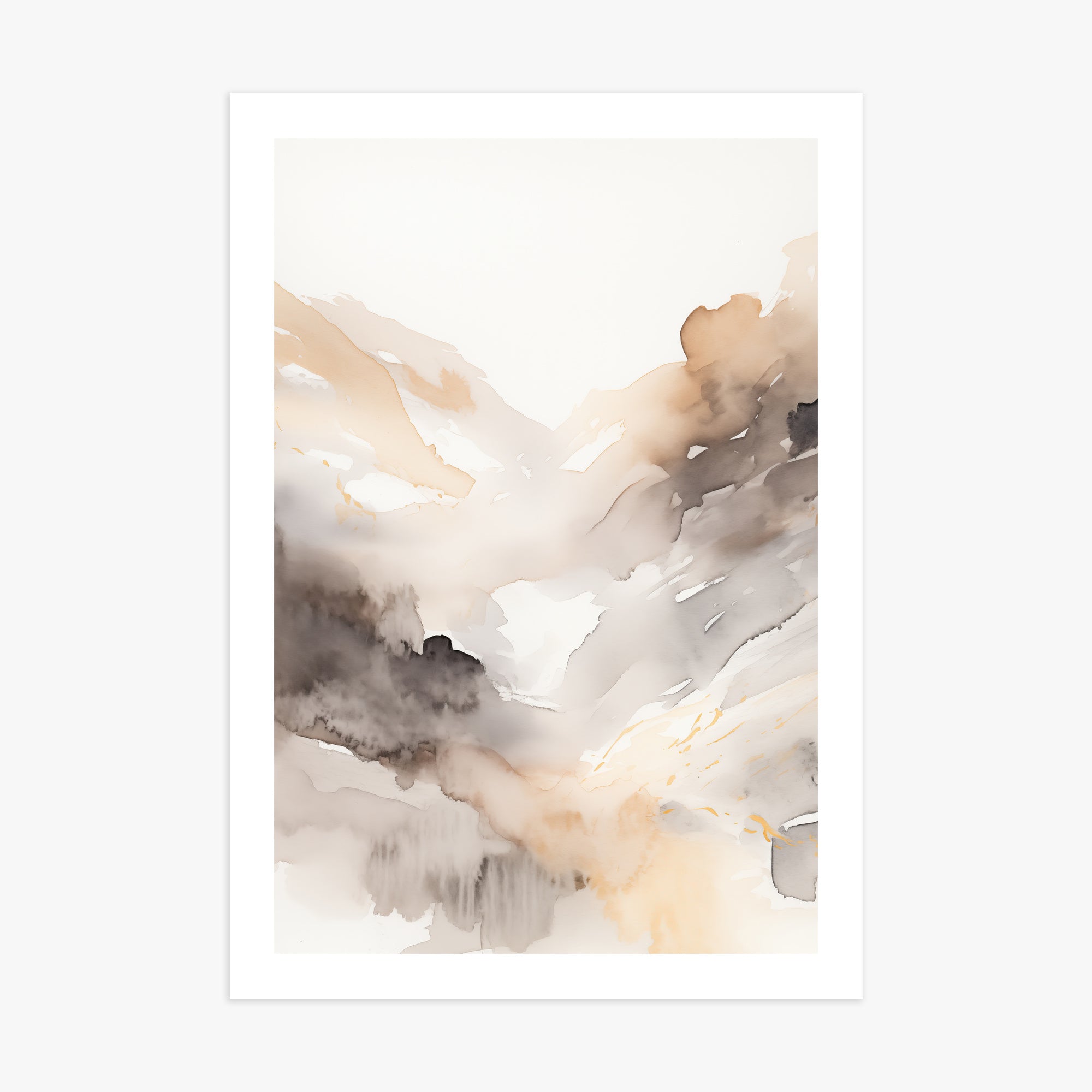 Misty Mountain Veil, 70x100cm Printed Poster