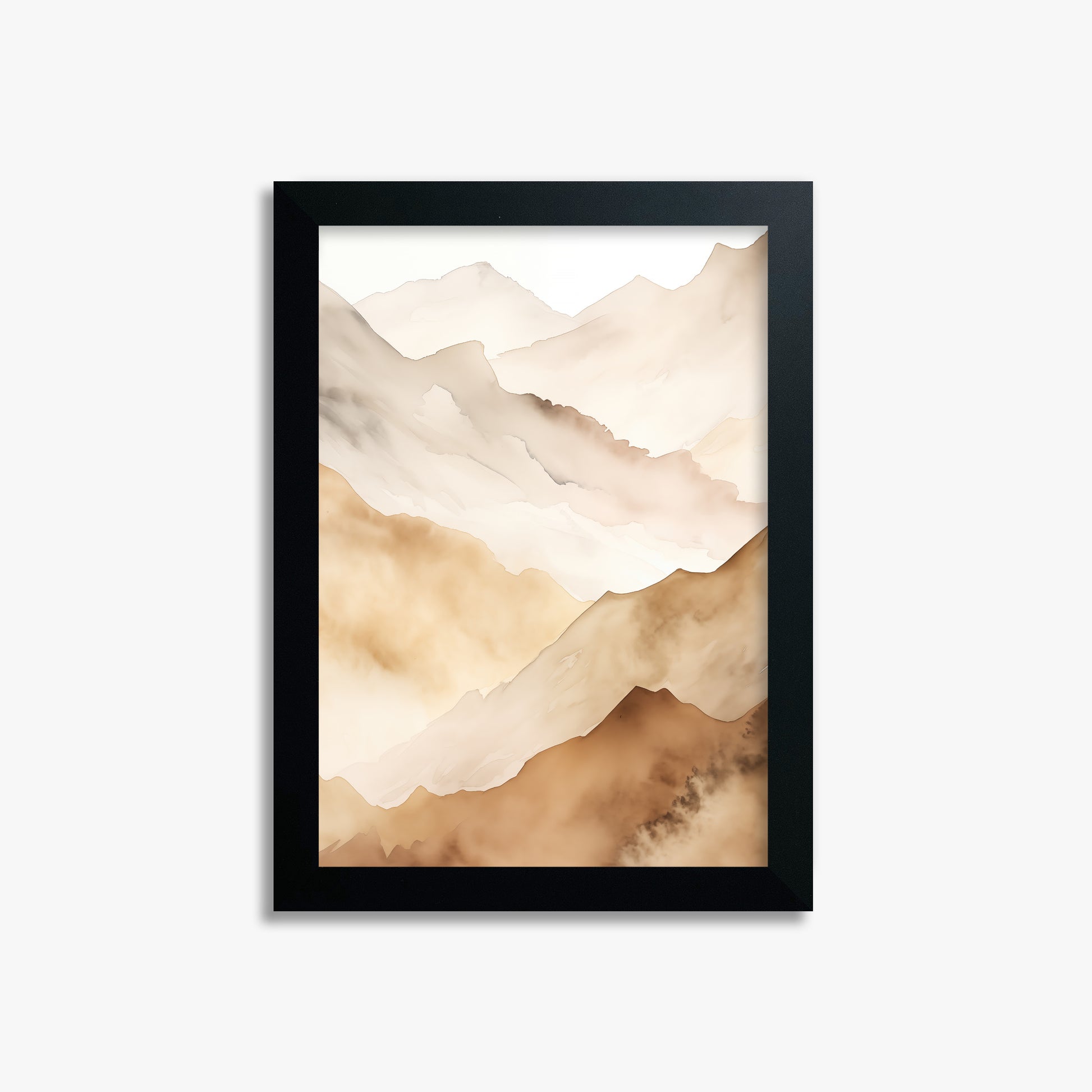 Layered Horizon, 21x30cm Framed Poster With Black Frame