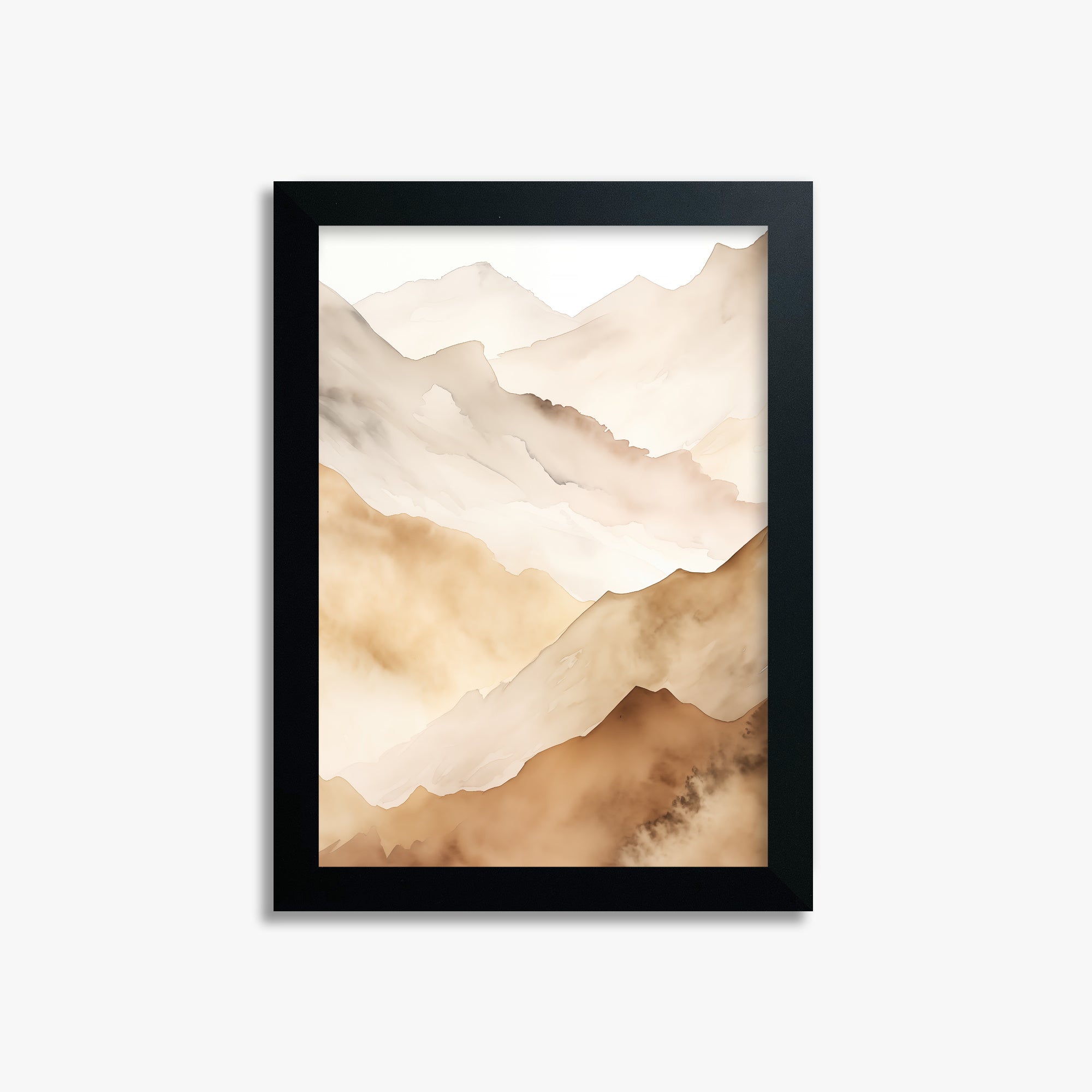 Layered Horizon, 21x30cm Framed Poster With Black Frame