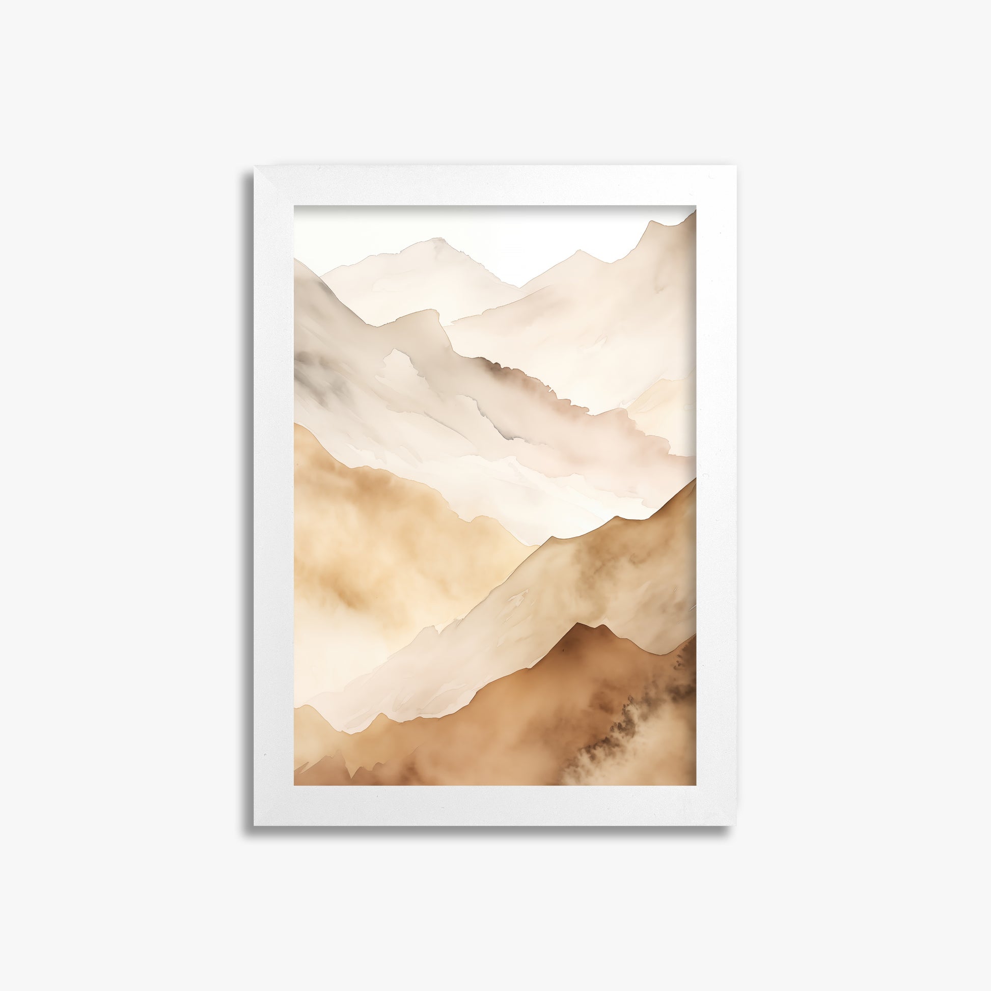 Layered Horizon, 21x30cm Framed Poster With White Frame