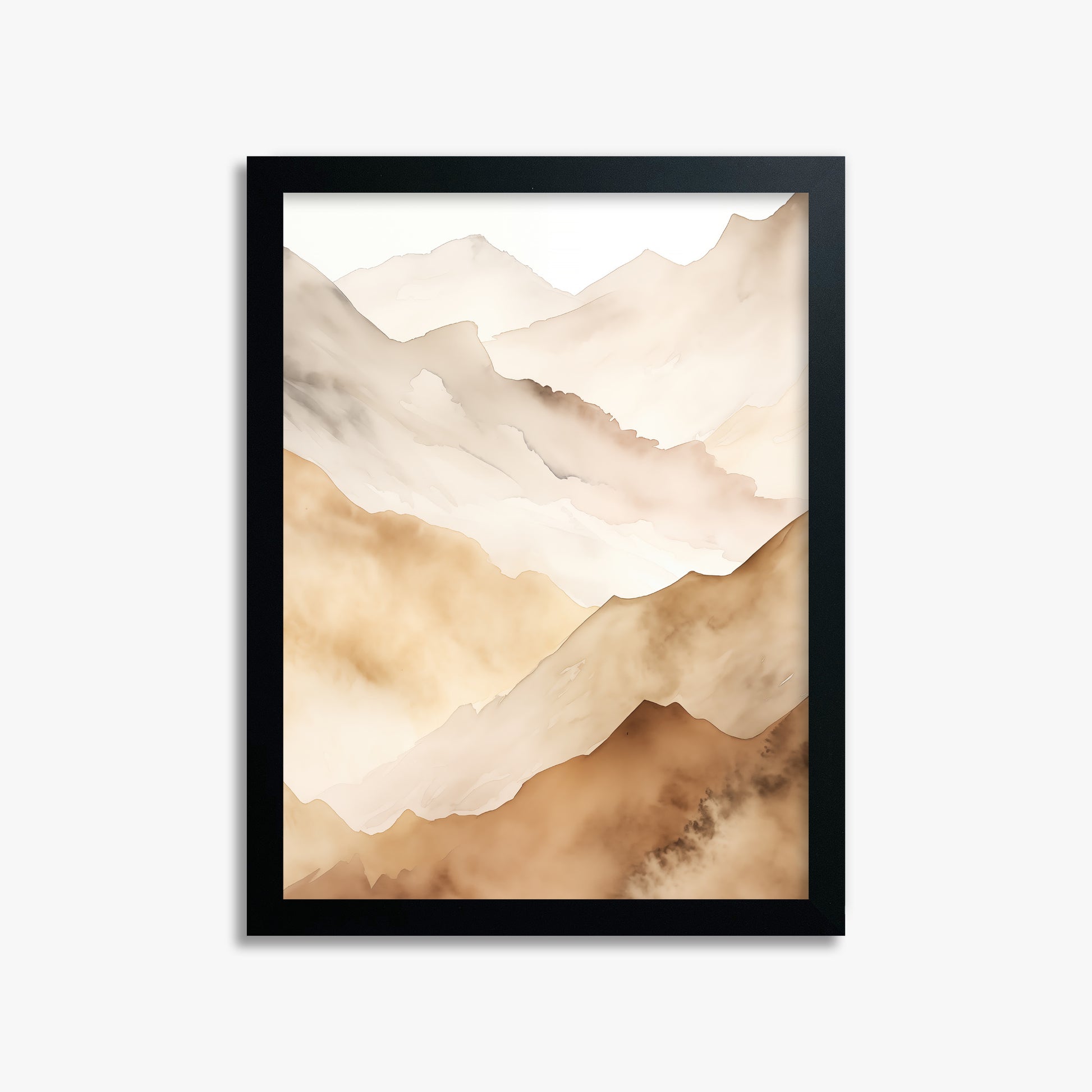 Layered Horizon, 30x40cm Framed Poster With Black Frame