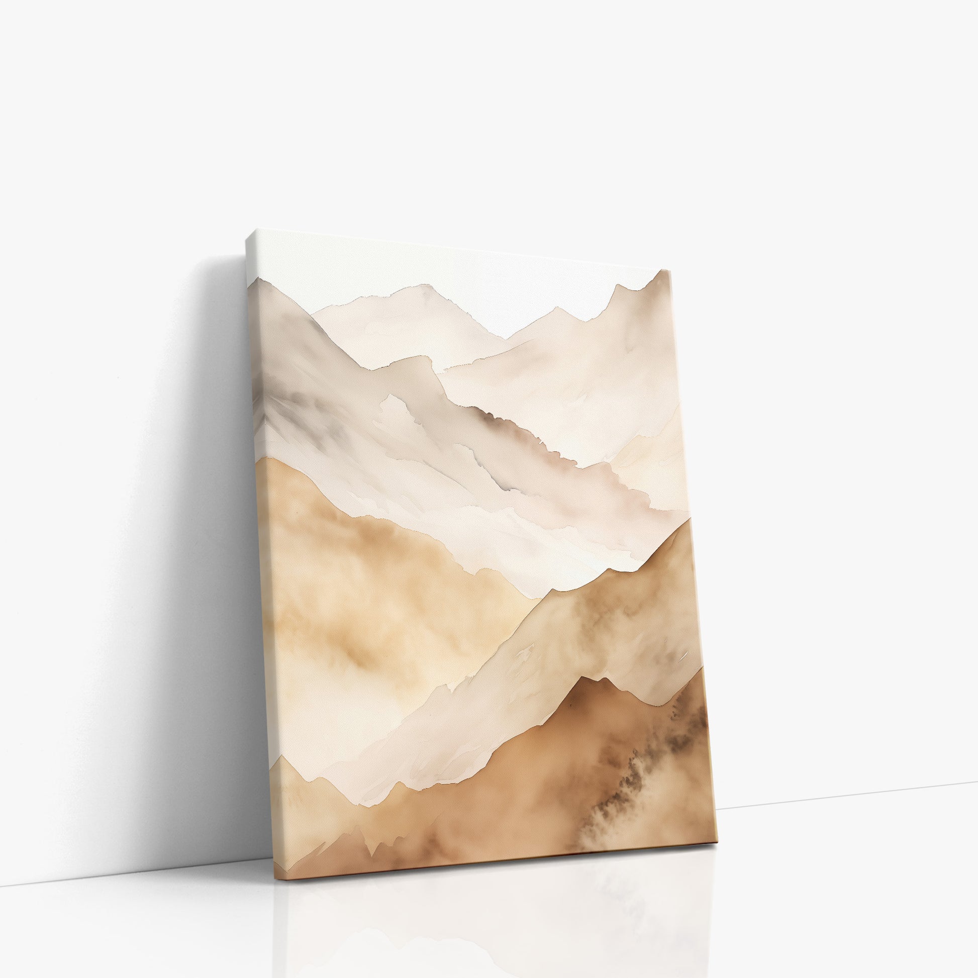 Layered Horizon, 30x40cm Satin Canvas Art Reproduction Left Angle