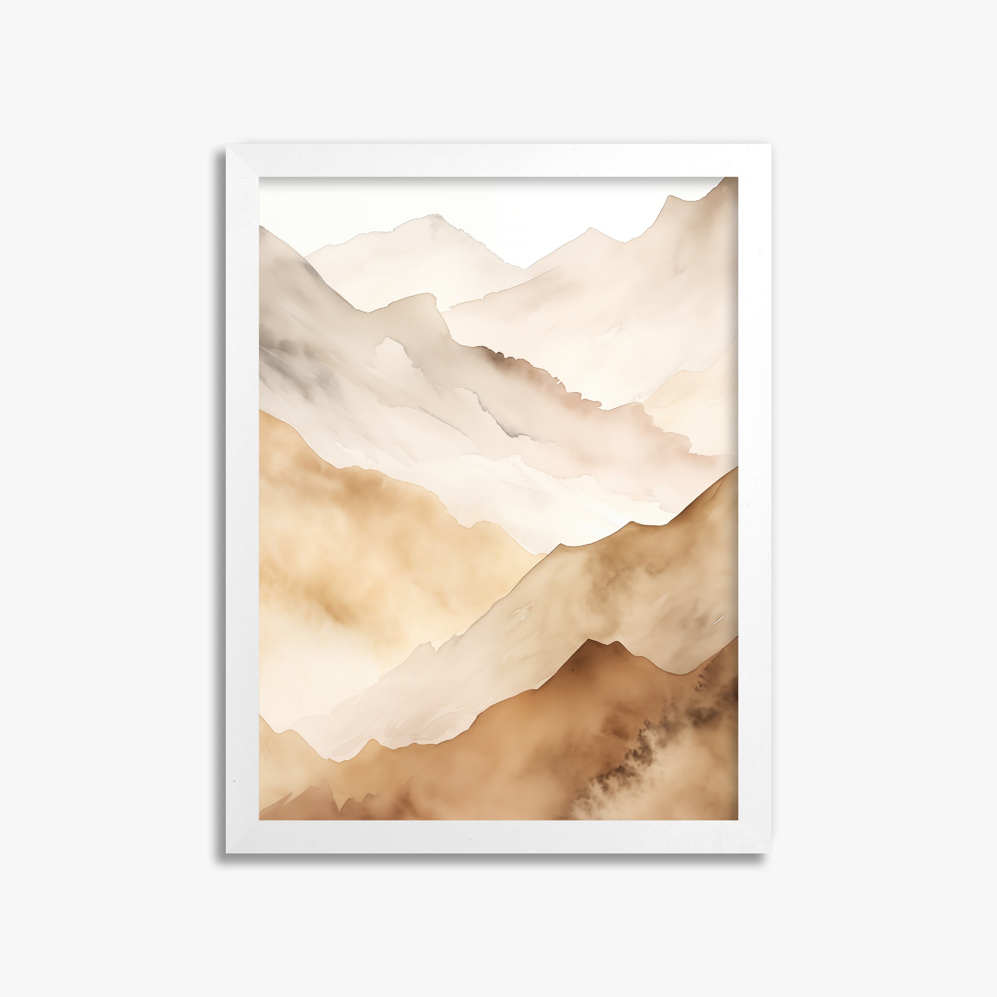 Layered Horizon, 30x40cm Framed Poster With White Frame