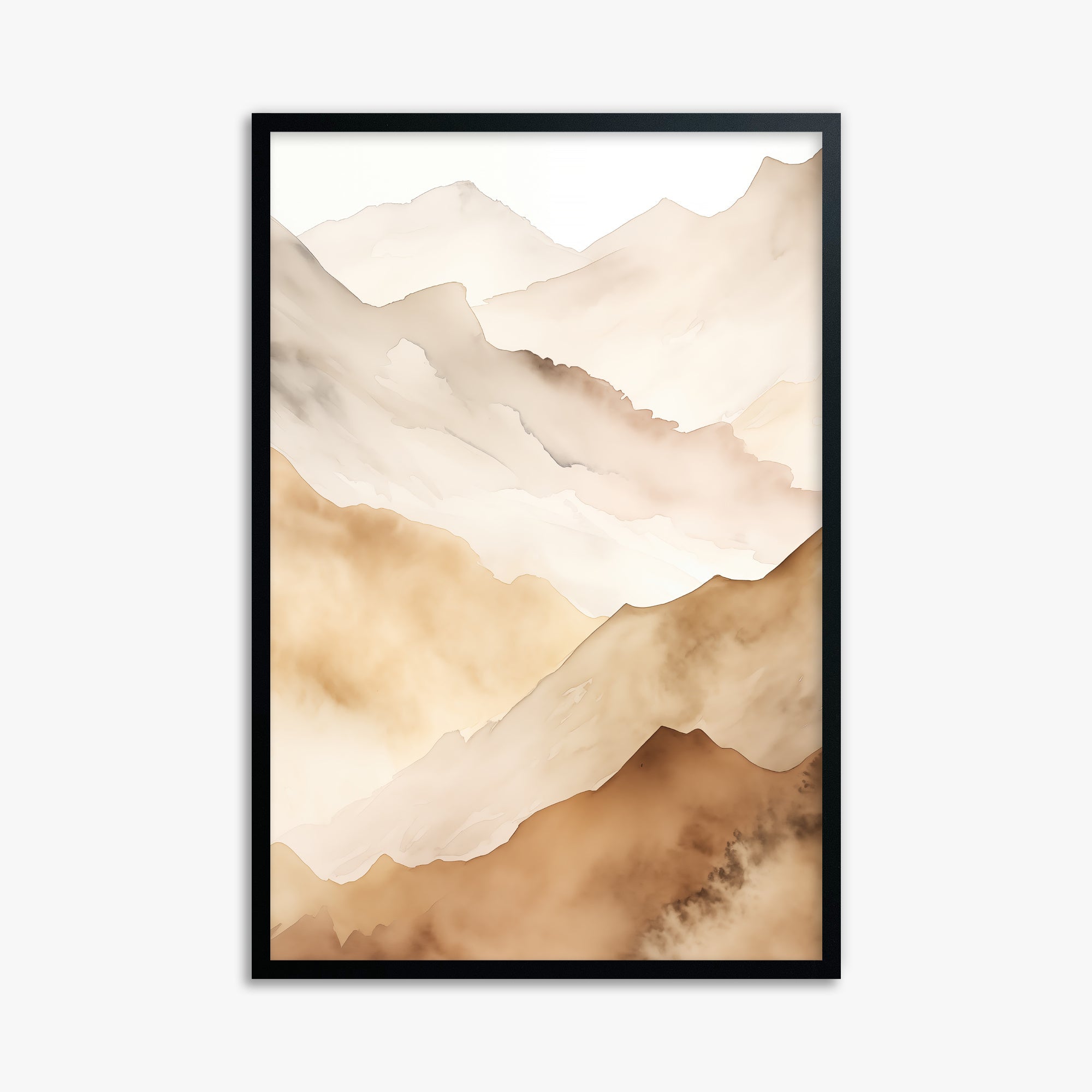 Layered Horizon, 61x91cm Framed Poster With Black Frame