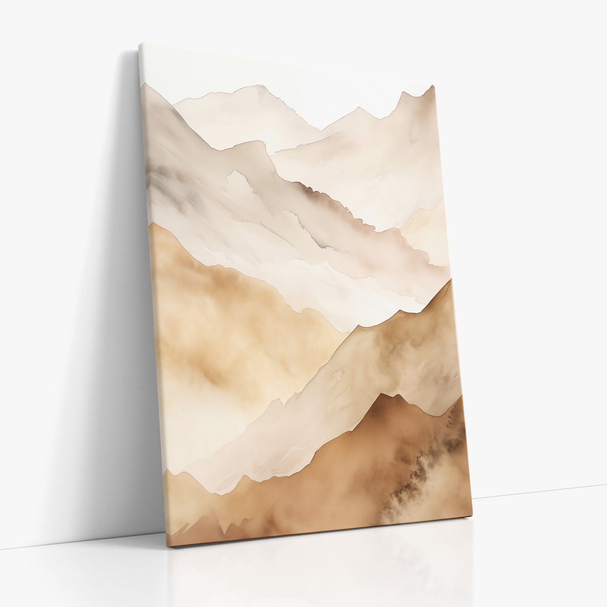 Layered Horizon, 70x100cm Satin Canvas Art Reproduction Left Angle