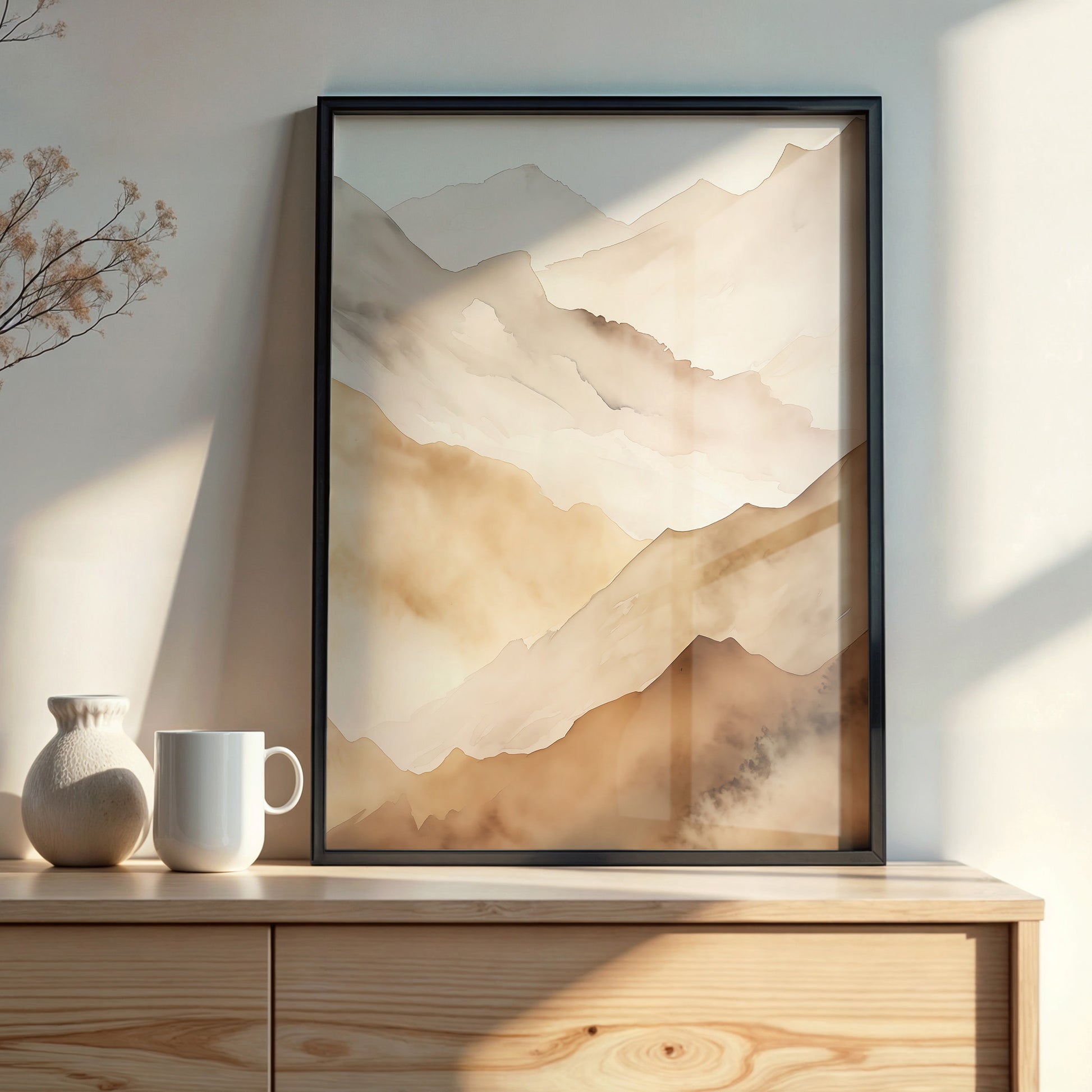 Design Concept No. 22 for Layered Horizon Modern Poster Art