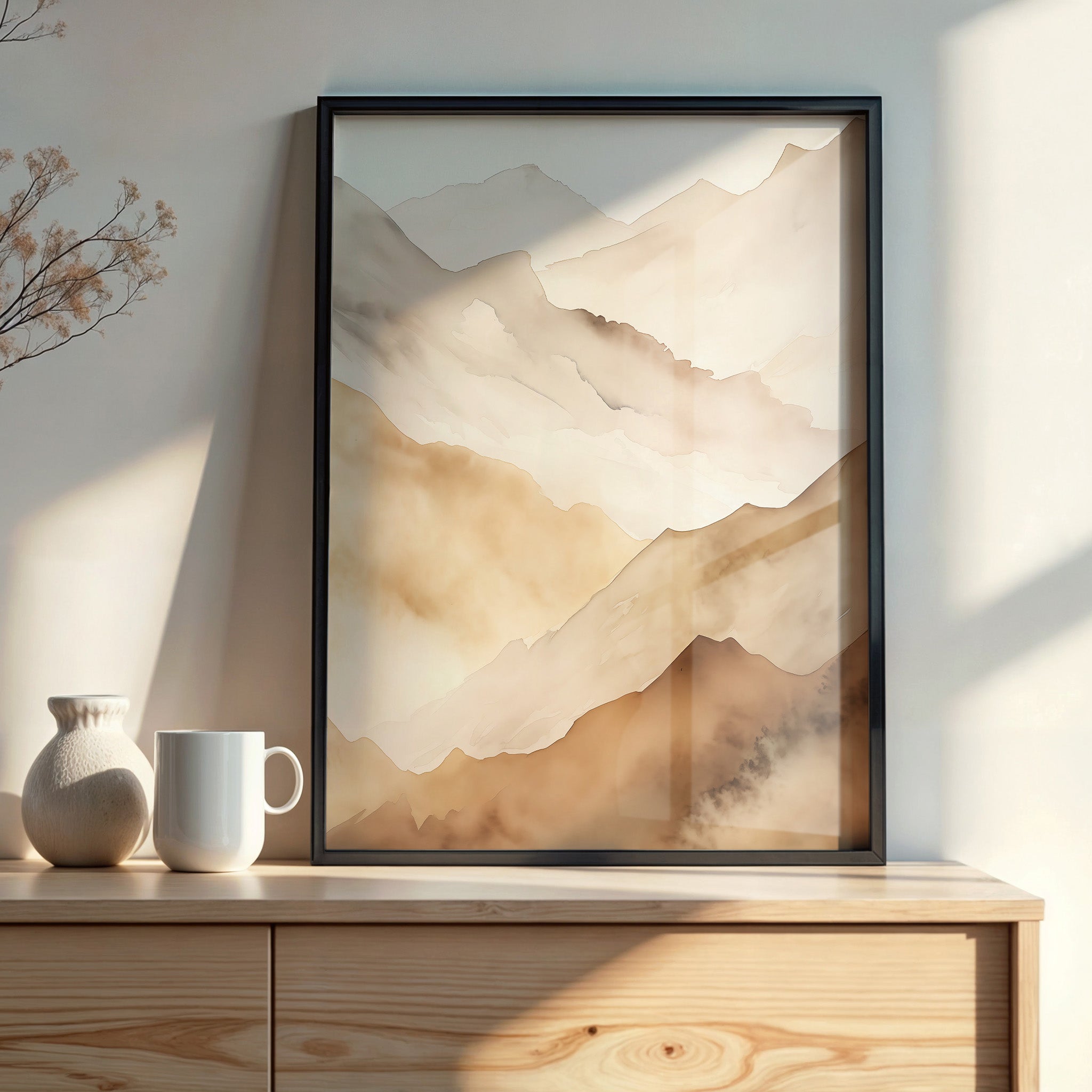 Design Concept No. 22 for Layered Horizon Modern Poster Art