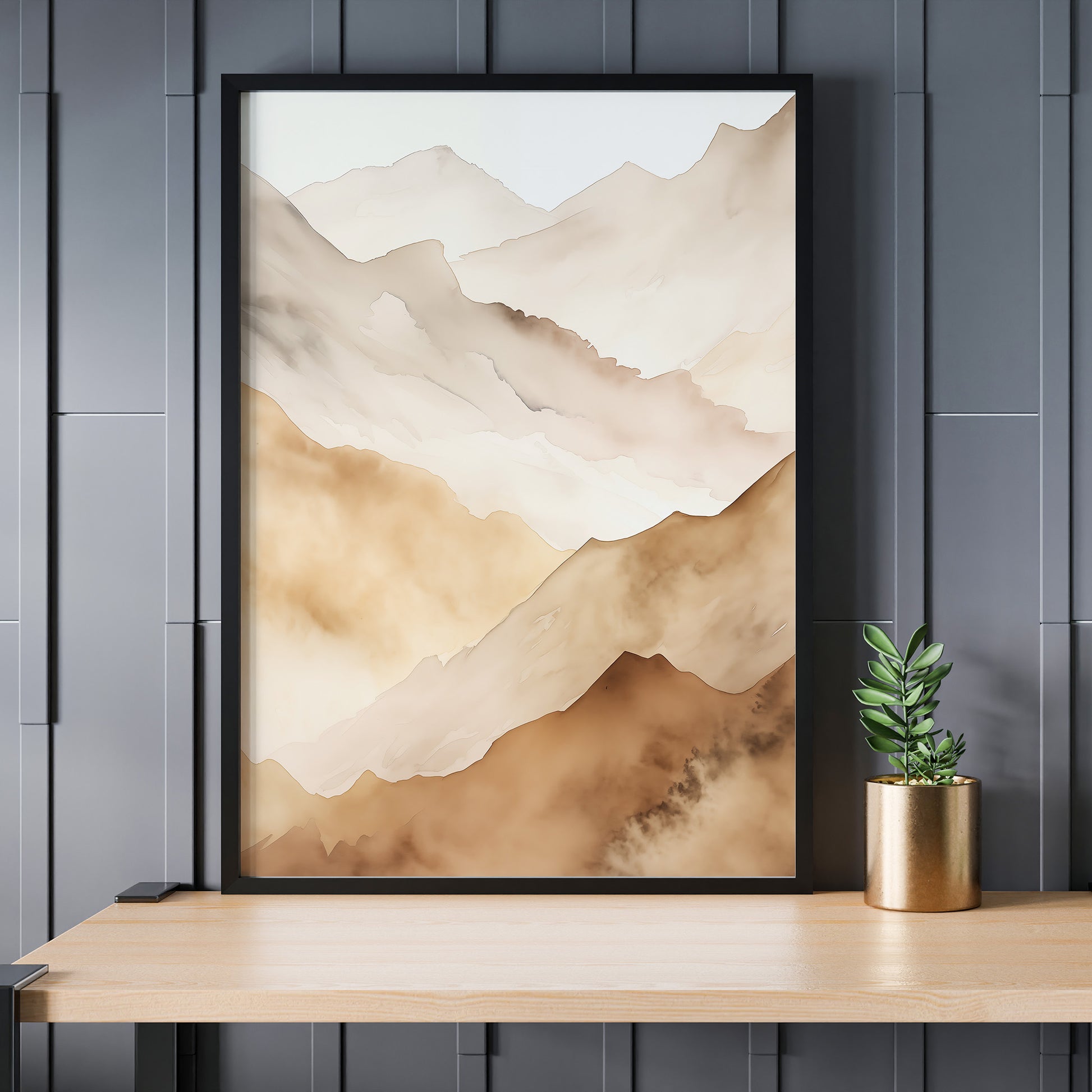 Design Concept No. 24 for Layered Horizon Modern Poster Art
