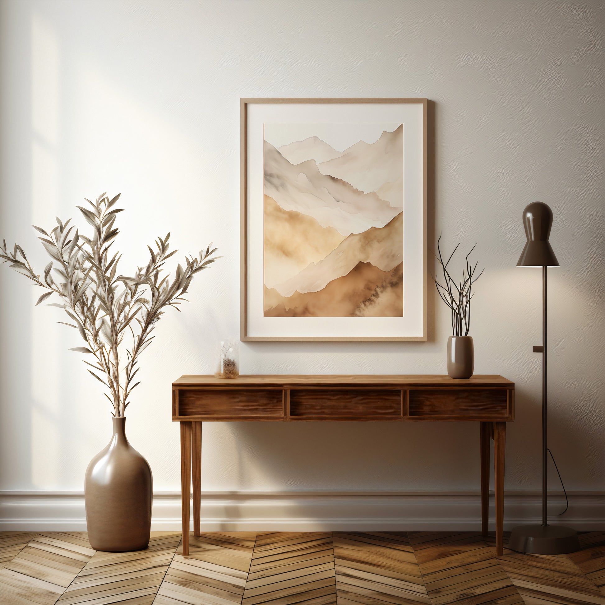 Design Concept No. 37 for Layered Horizon Modern Poster Art