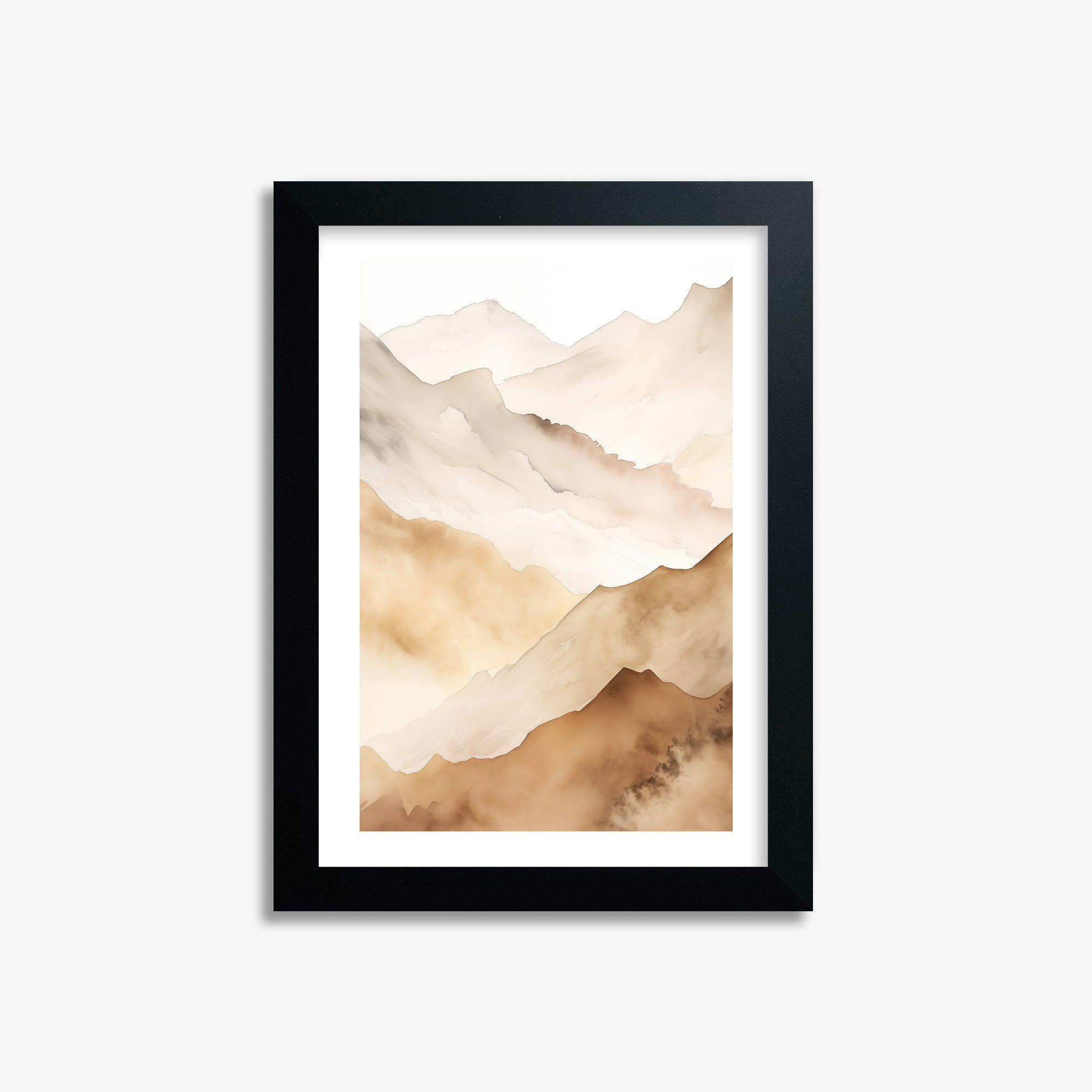 Layered Horizon, 21x30cm Black Framed Art Reproduction