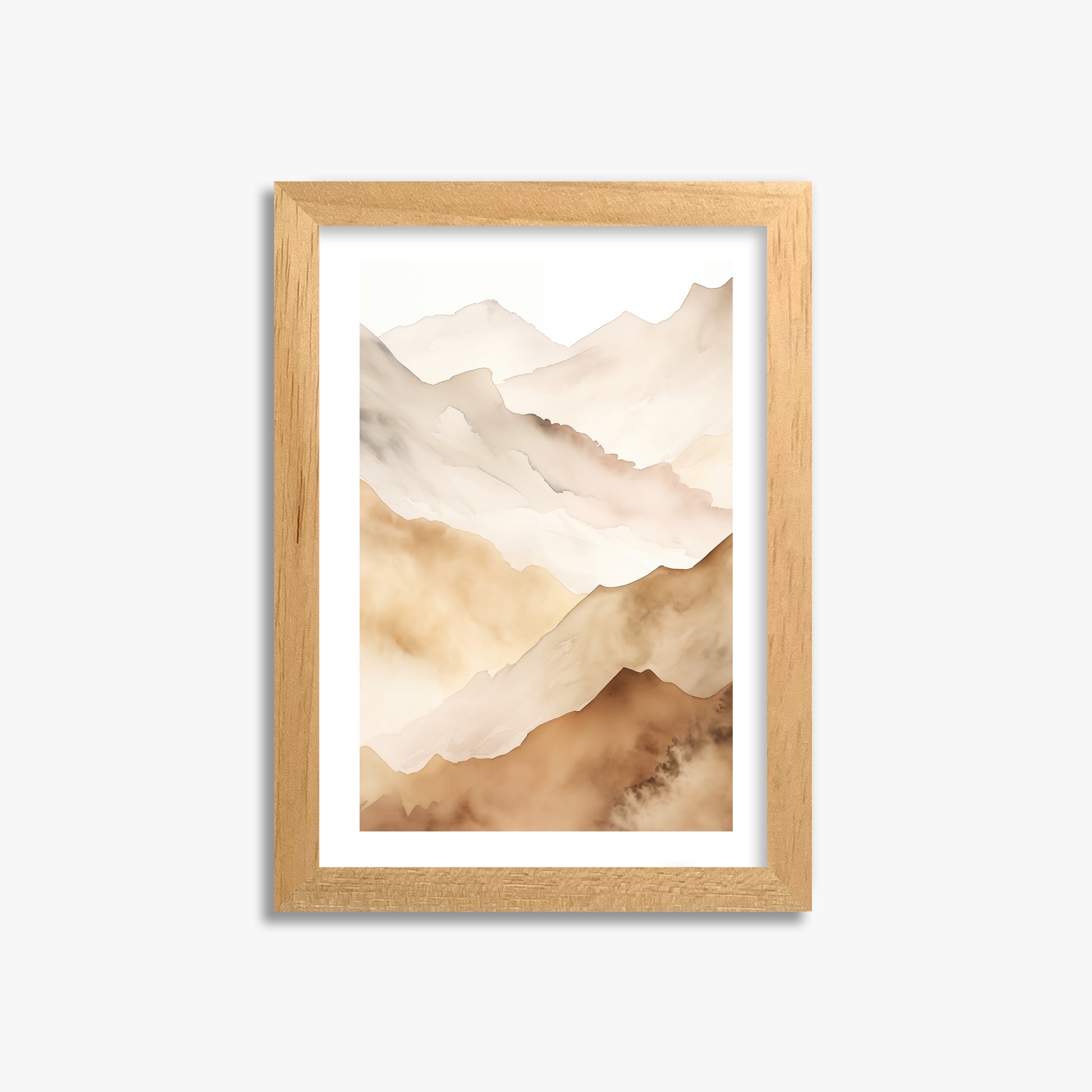 Layered Horizon, 21x30cm Oak Framed Art Reproduction