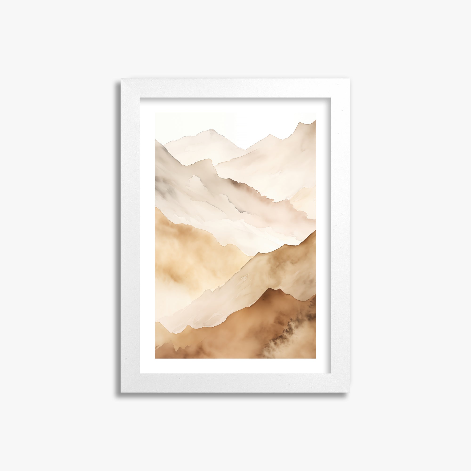 Layered Horizon, 21x30cm Whitek Framed Art Reproduction
