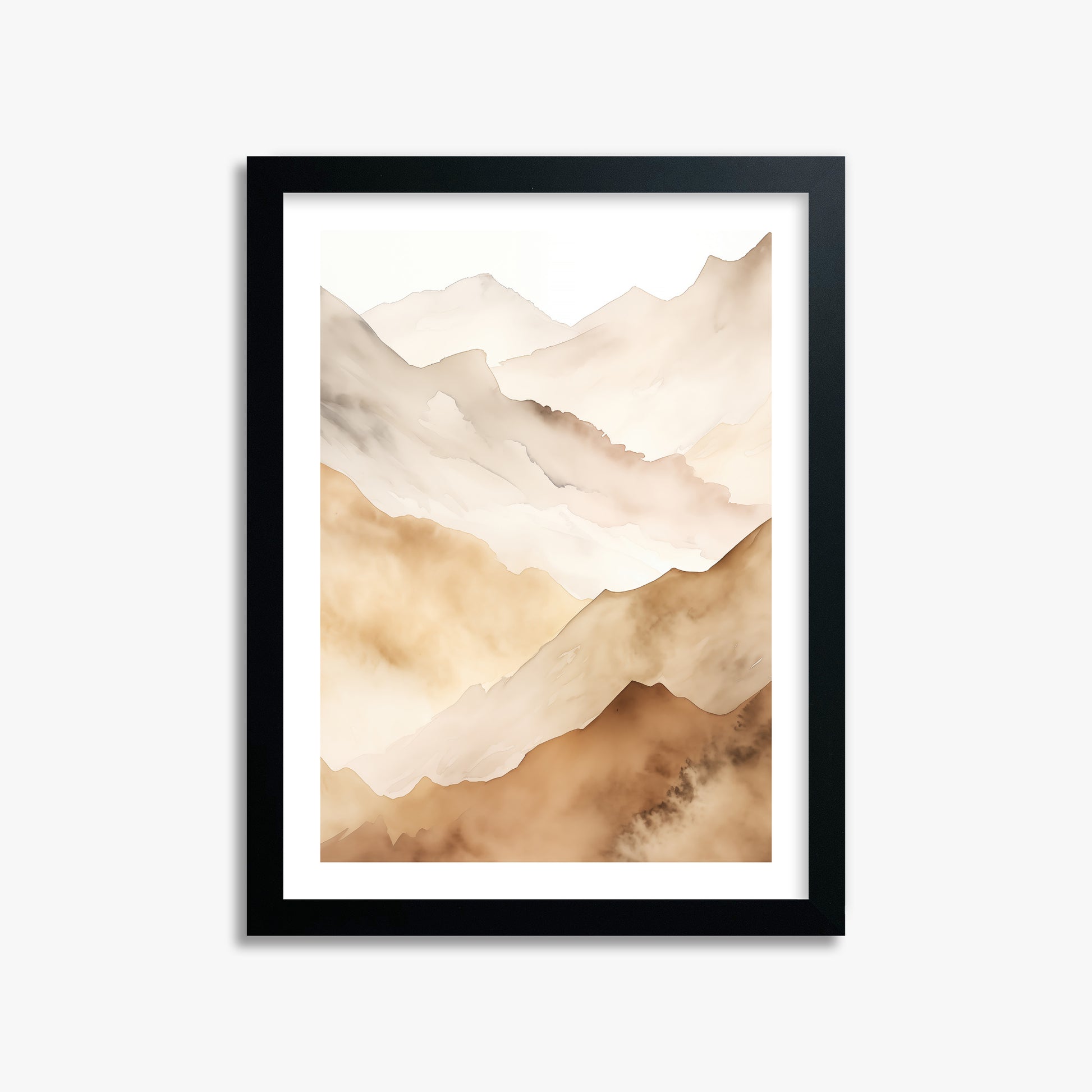 Layered Horizon, 30x40cm Black Framed Art Reproduction