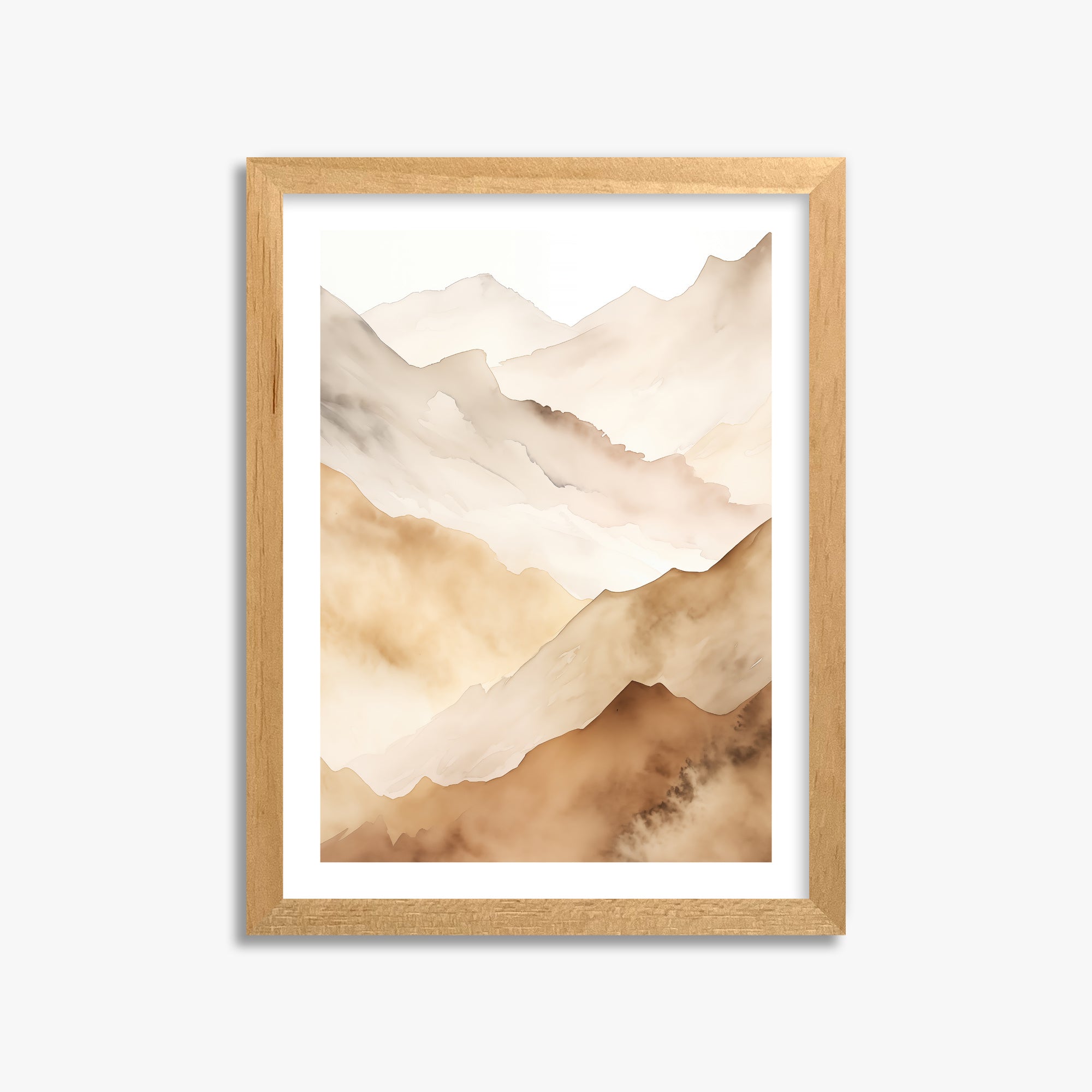 Layered Horizon, 30x40cm Oak Framed Art Reproduction