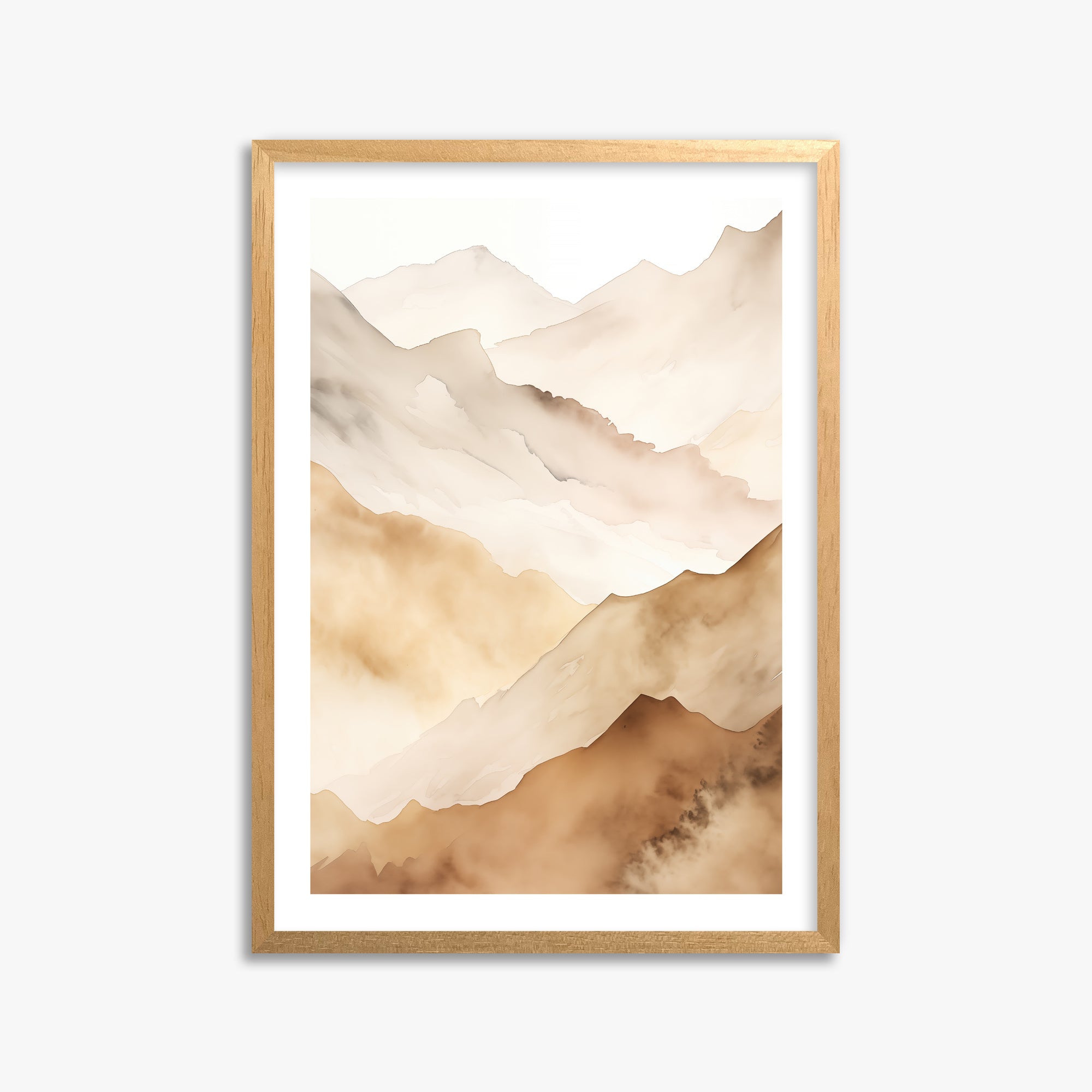 Layered Horizon, 50x70cm Oak Framed Art Reproduction