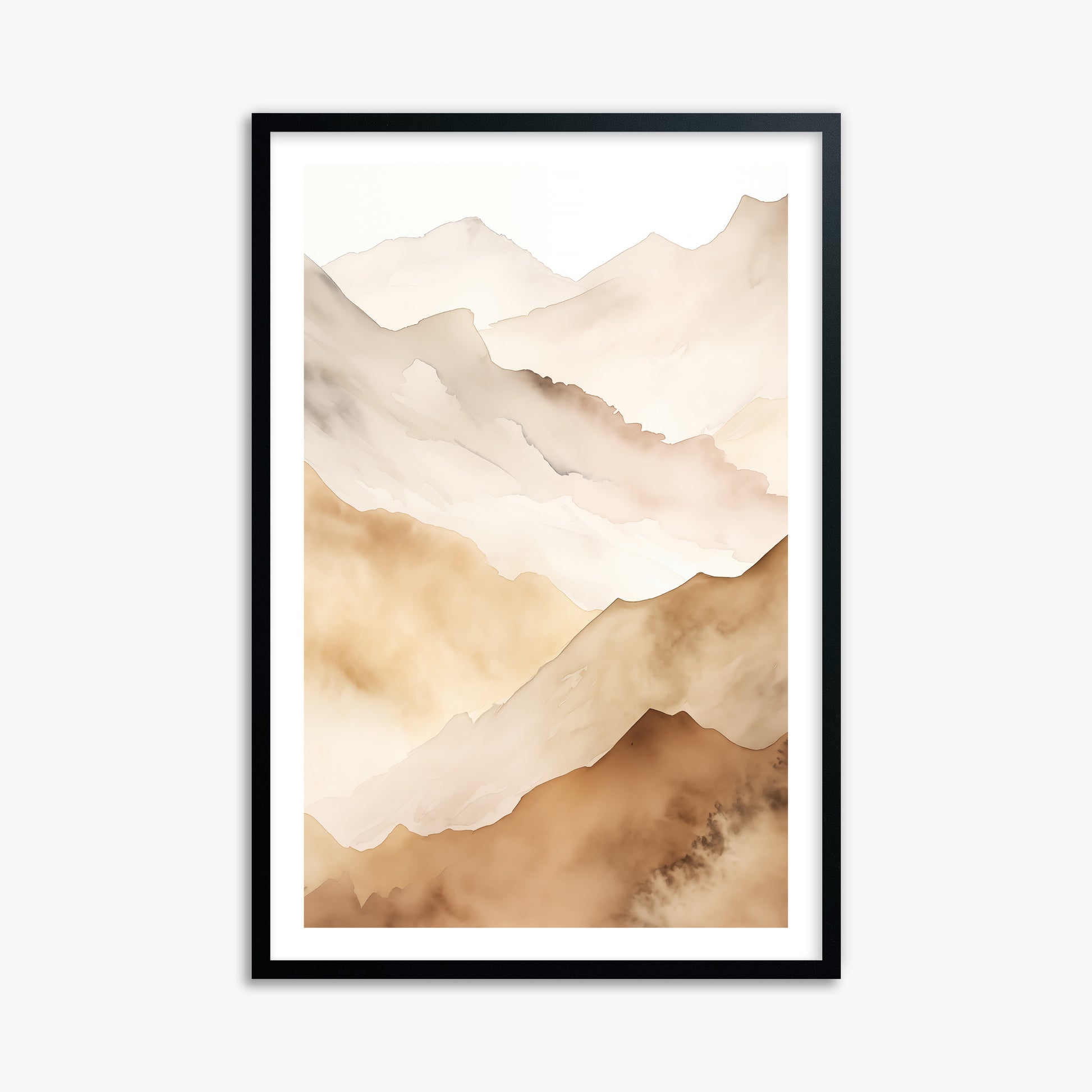 Layered Horizon, 61x91cm Black Framed Art Reproduction