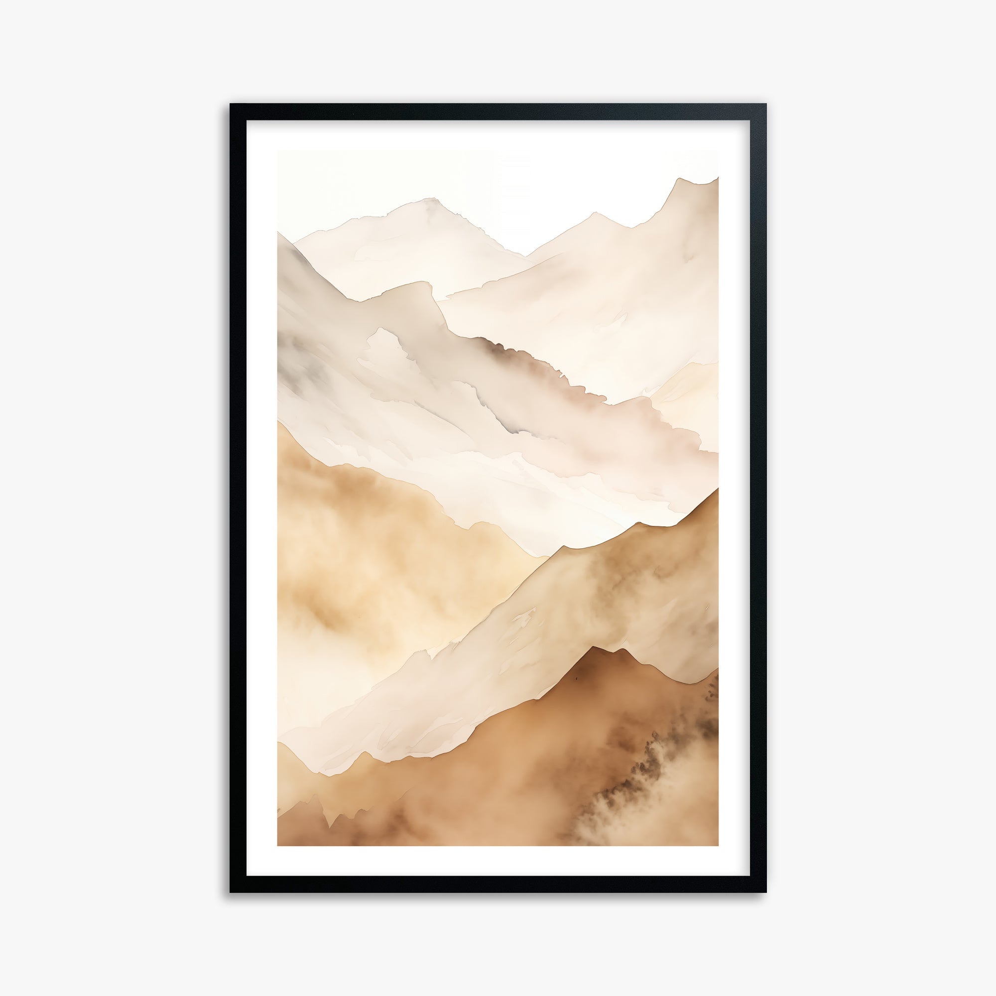 Layered Horizon, 61x91cm Black Framed Art Reproduction