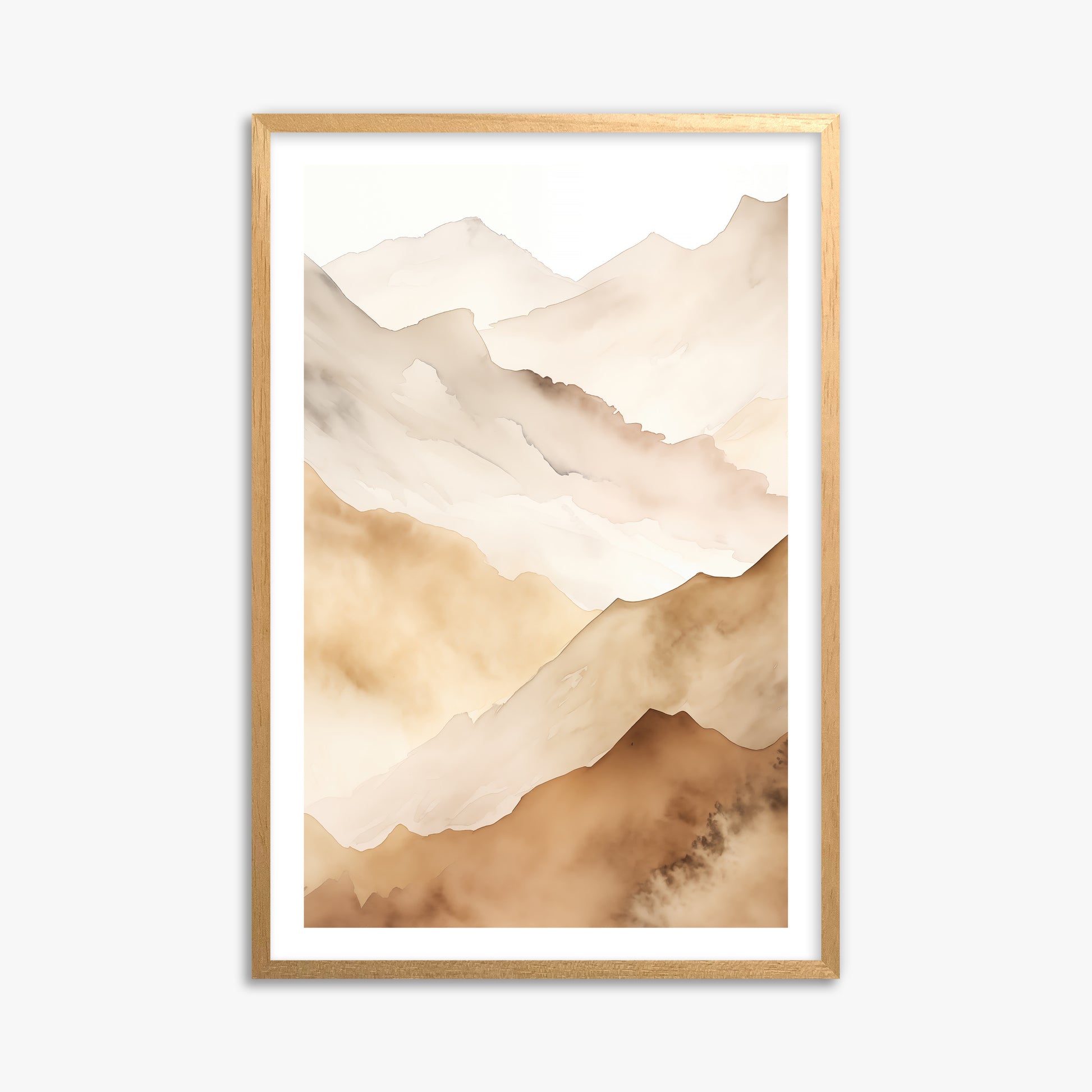 Layered Horizon, 61x91cm Oak Framed Art Reproduction