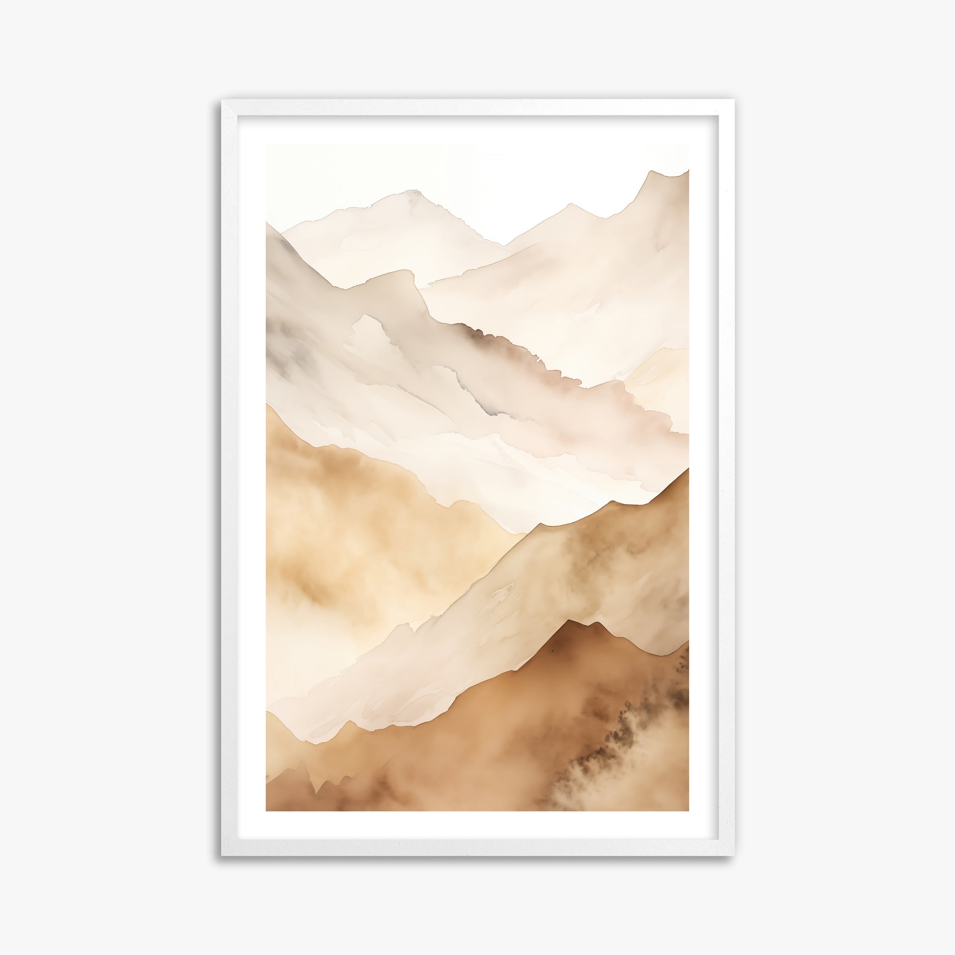 Layered Horizon, 61x91cm Whitek Framed Art Reproduction
