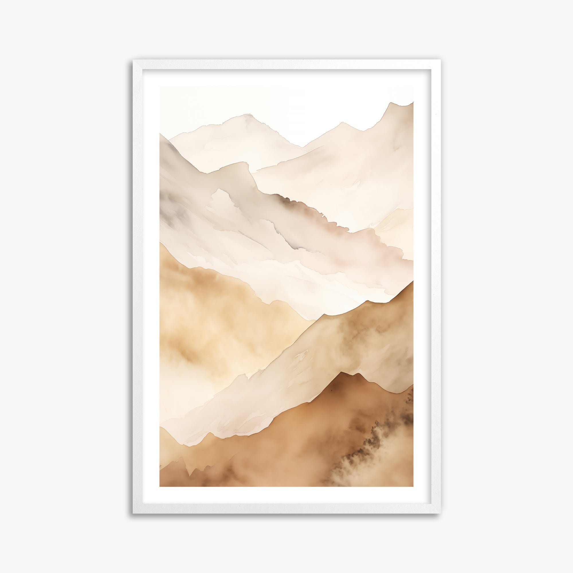 Layered Horizon, 61x91cm Whitek Framed Art Reproduction