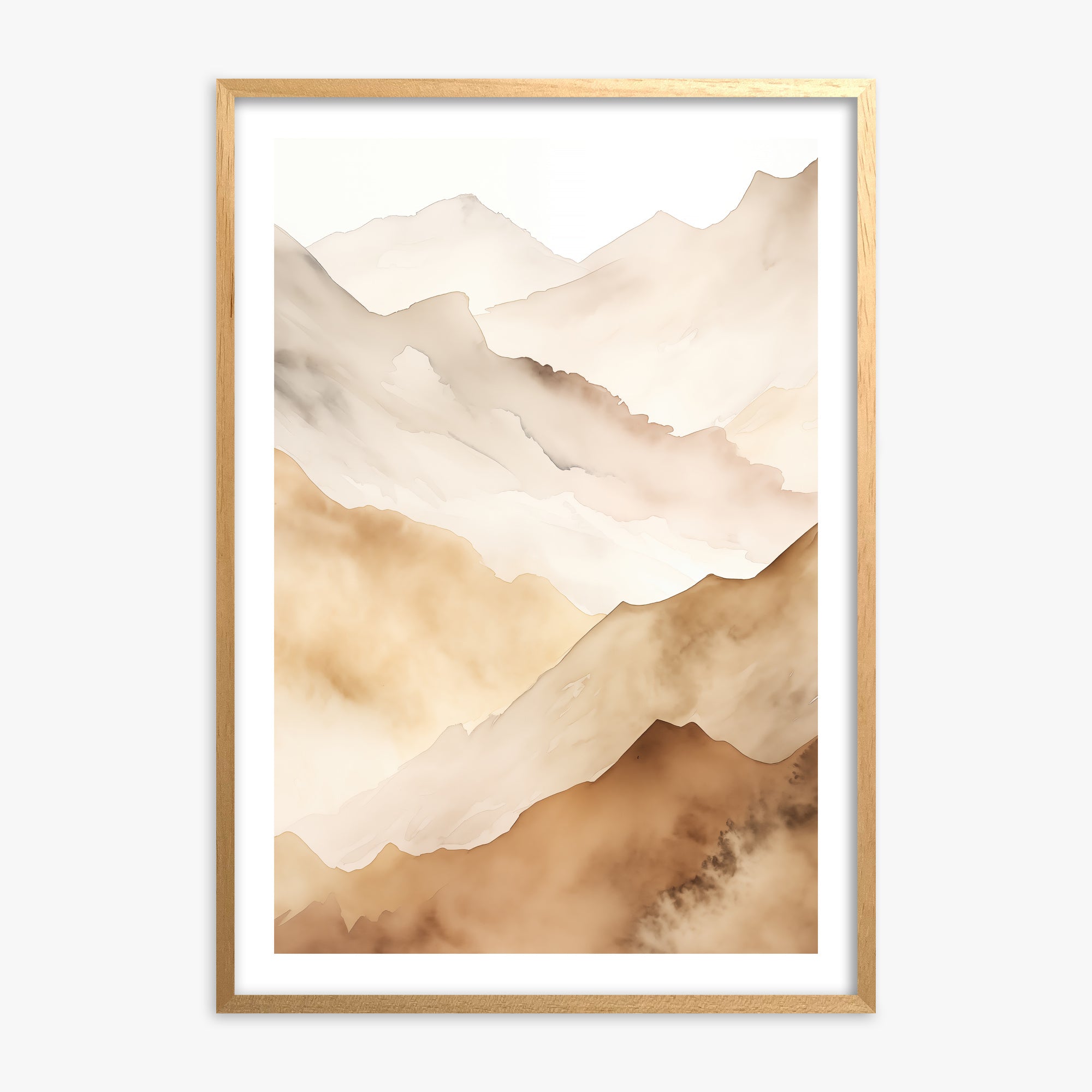 Layered Horizon, 70x100cm Oak Framed Art Reproduction