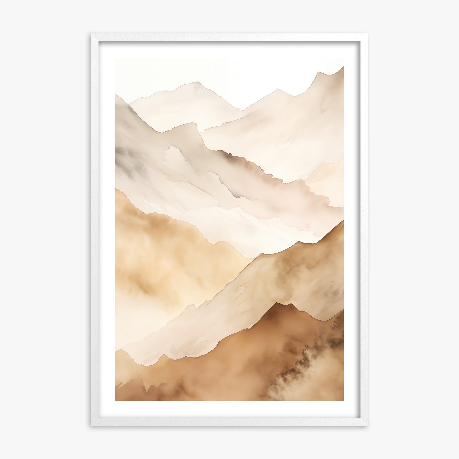 Layered Horizon, 70x100cm Whitek Framed Art Reproduction