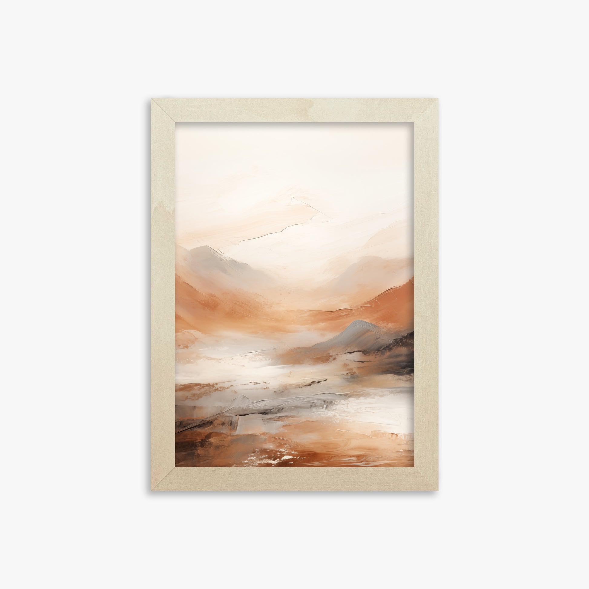 Desert Mirage Valley, 21x30cm Framed Art Reproduction With Lime Wood Frame
