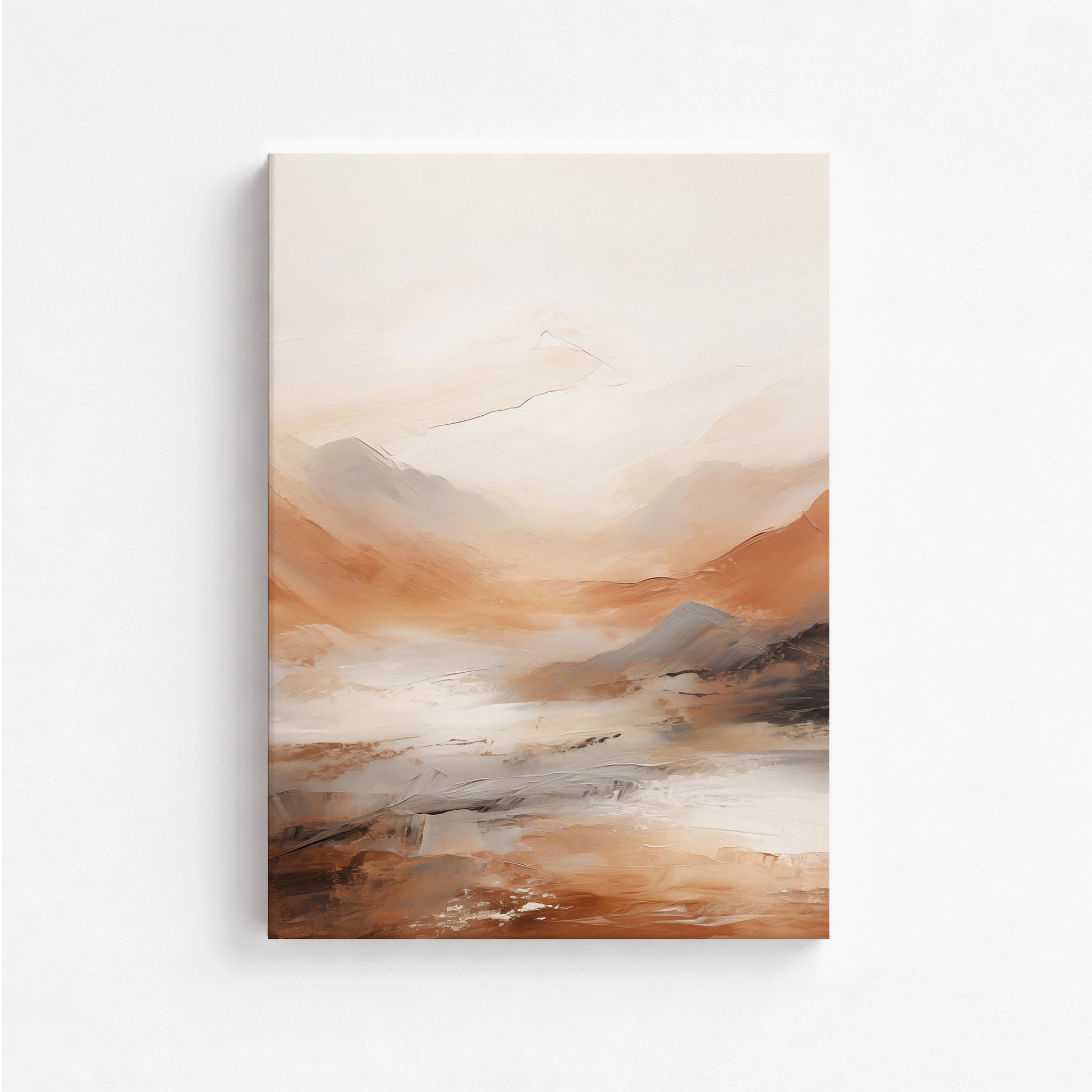 Desert Mirage Valley, 50x70cm Satin Canvas Art Reproduction