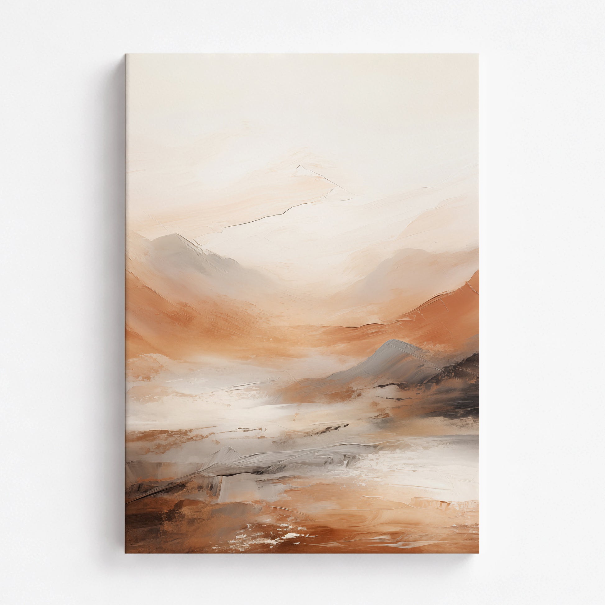 Desert Mirage Valley, 70x100cm Satin Canvas Art Reproduction