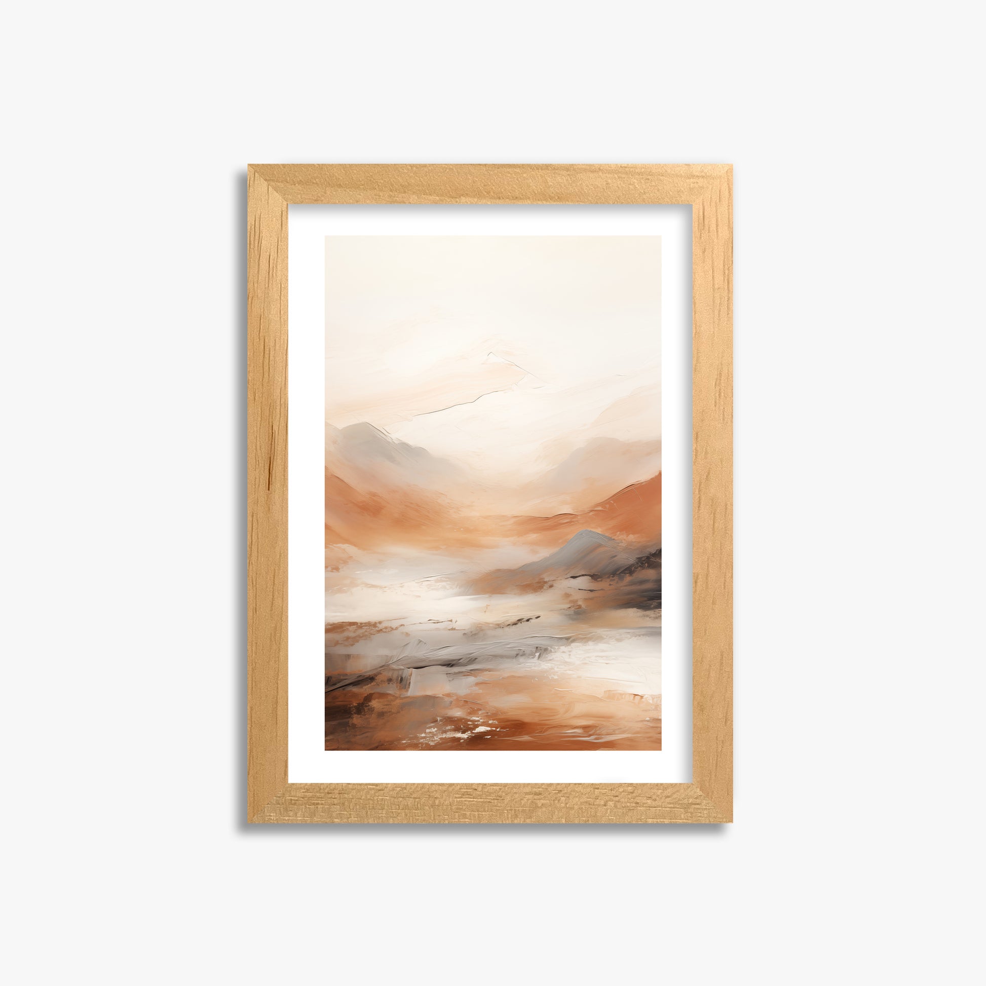 Desert Mirage Valley, 21x30cm Oak Framed Art Reproduction