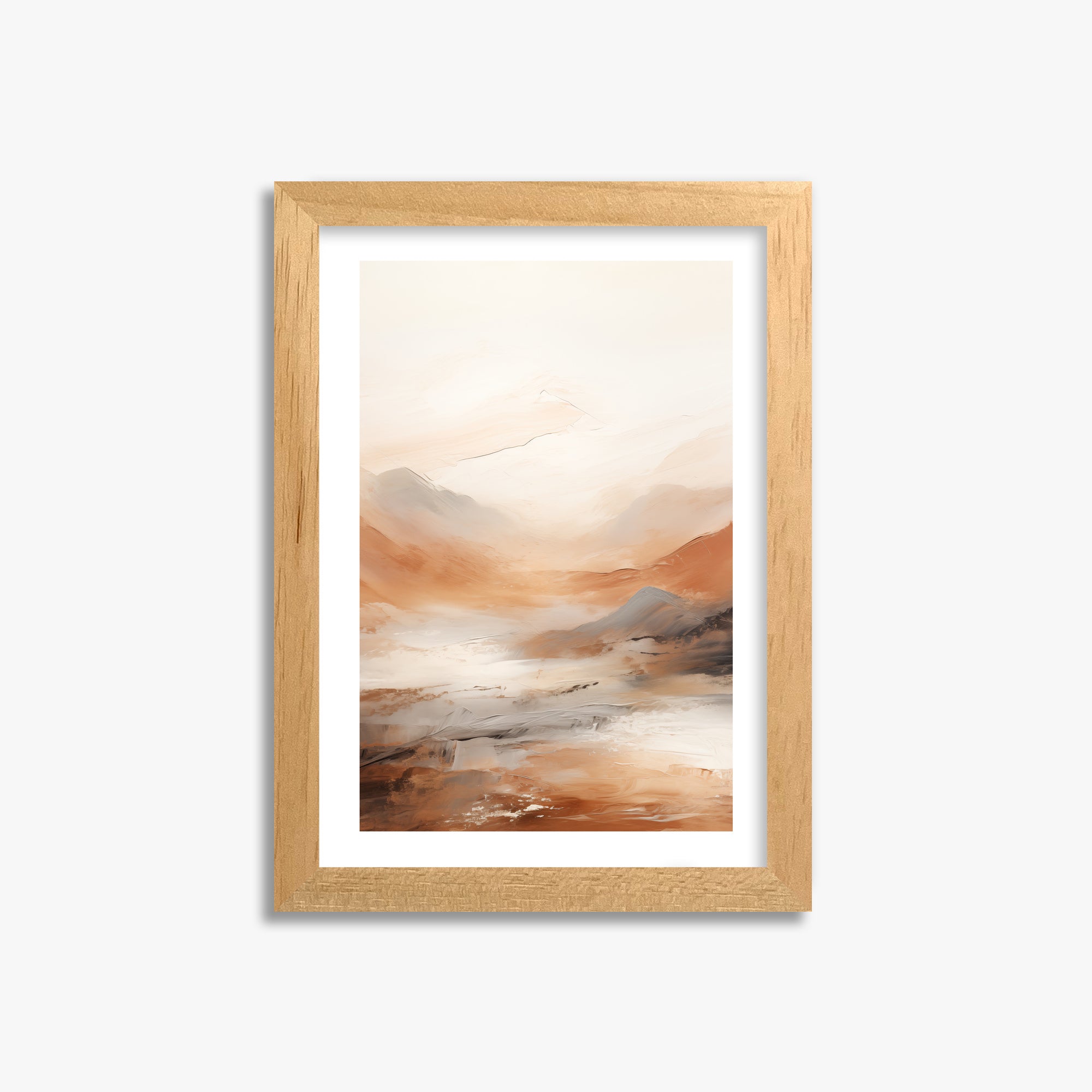 Desert Mirage Valley, 21x30cm Oak Framed Art Reproduction