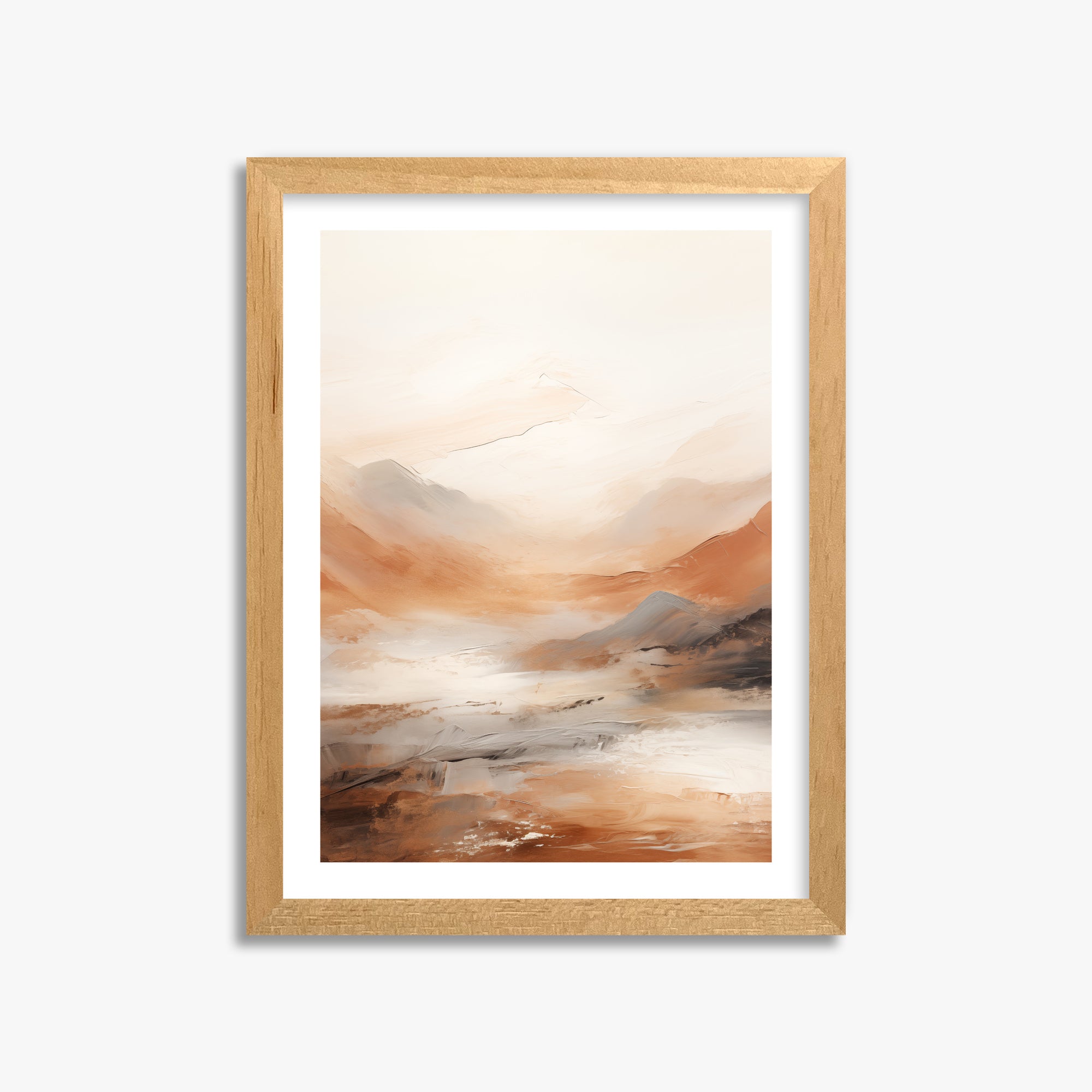 Desert Mirage Valley, 30x40cm Oak Framed Art Reproduction