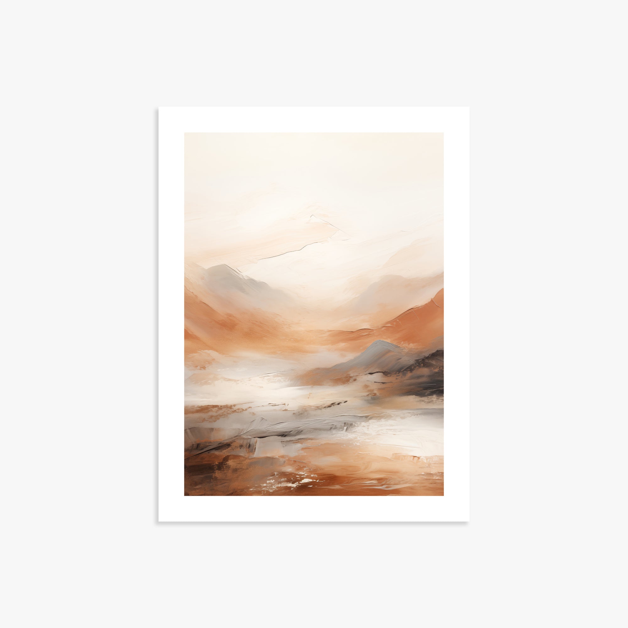 Desert Mirage Valley, 30x40cm Printed Poster
