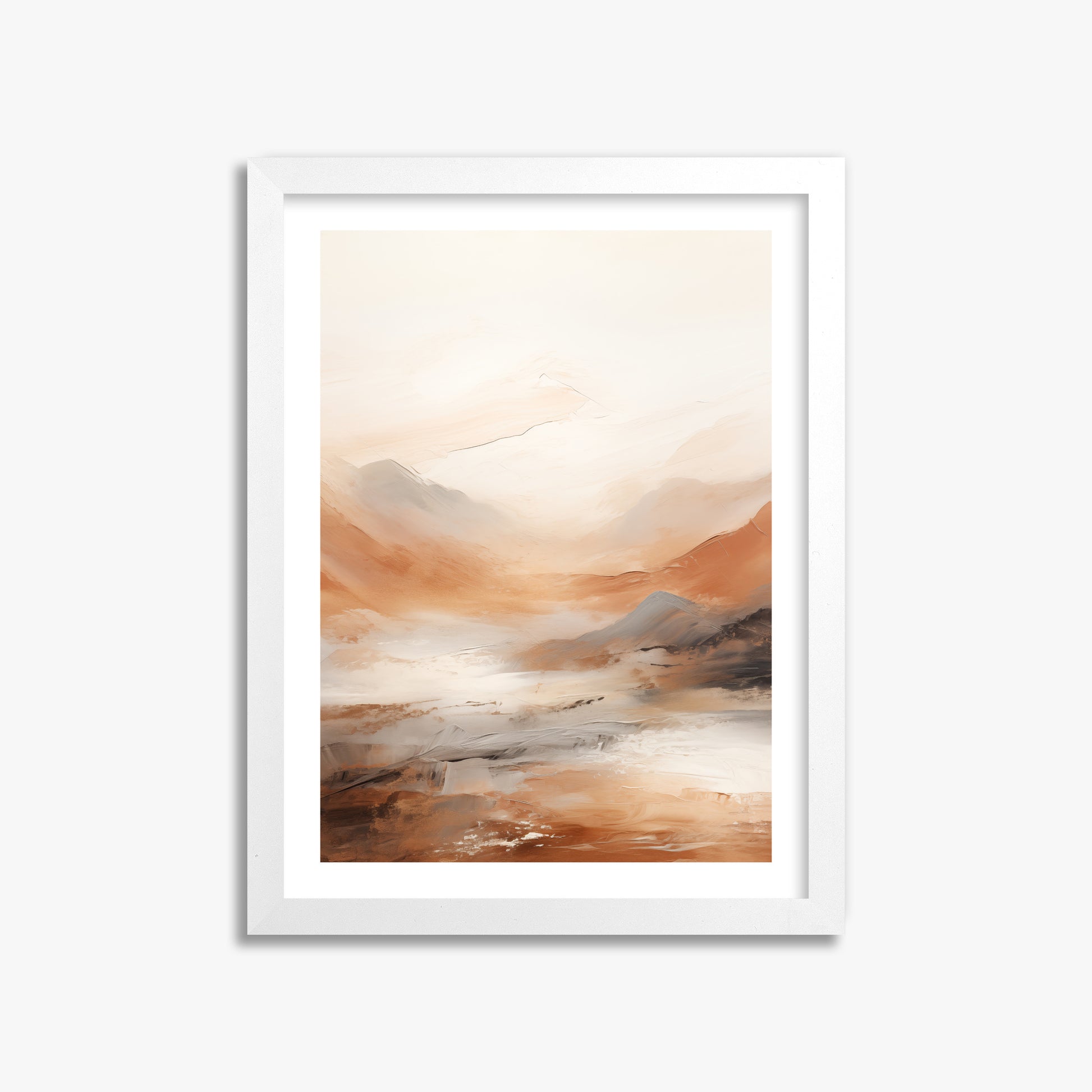 Desert Mirage Valley, 30x40cm Whitek Framed Art Reproduction