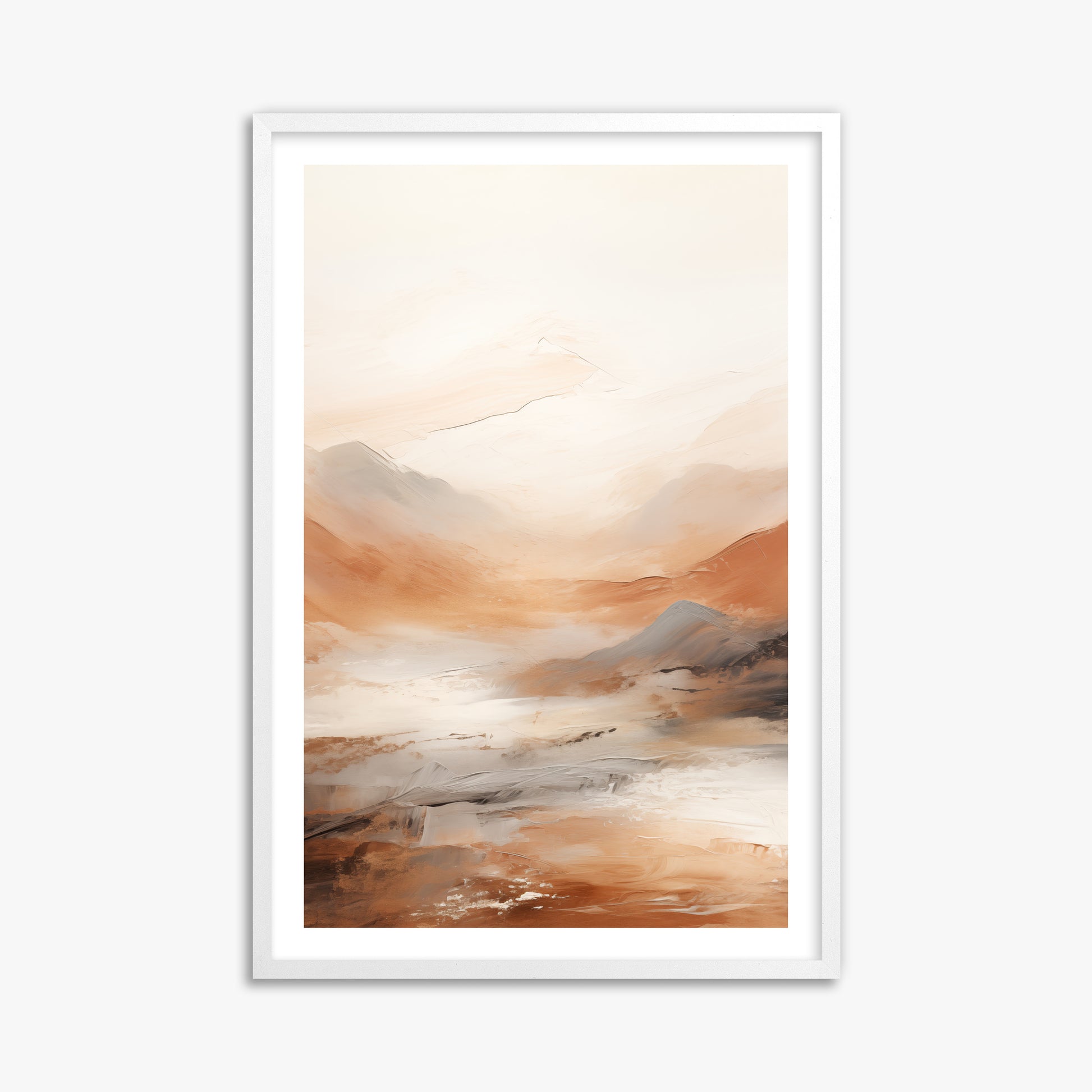Desert Mirage Valley, 61x91cm Whitek Framed Art Reproduction