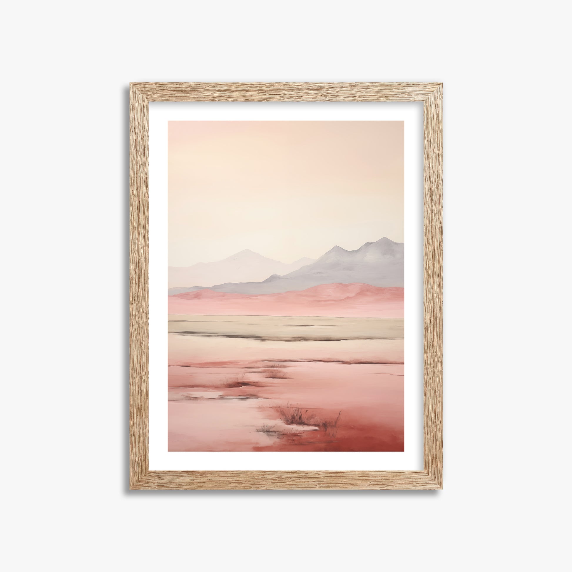 Dreamridge, 30x40cm Framed Art Reproduction With Raw Oak Frame