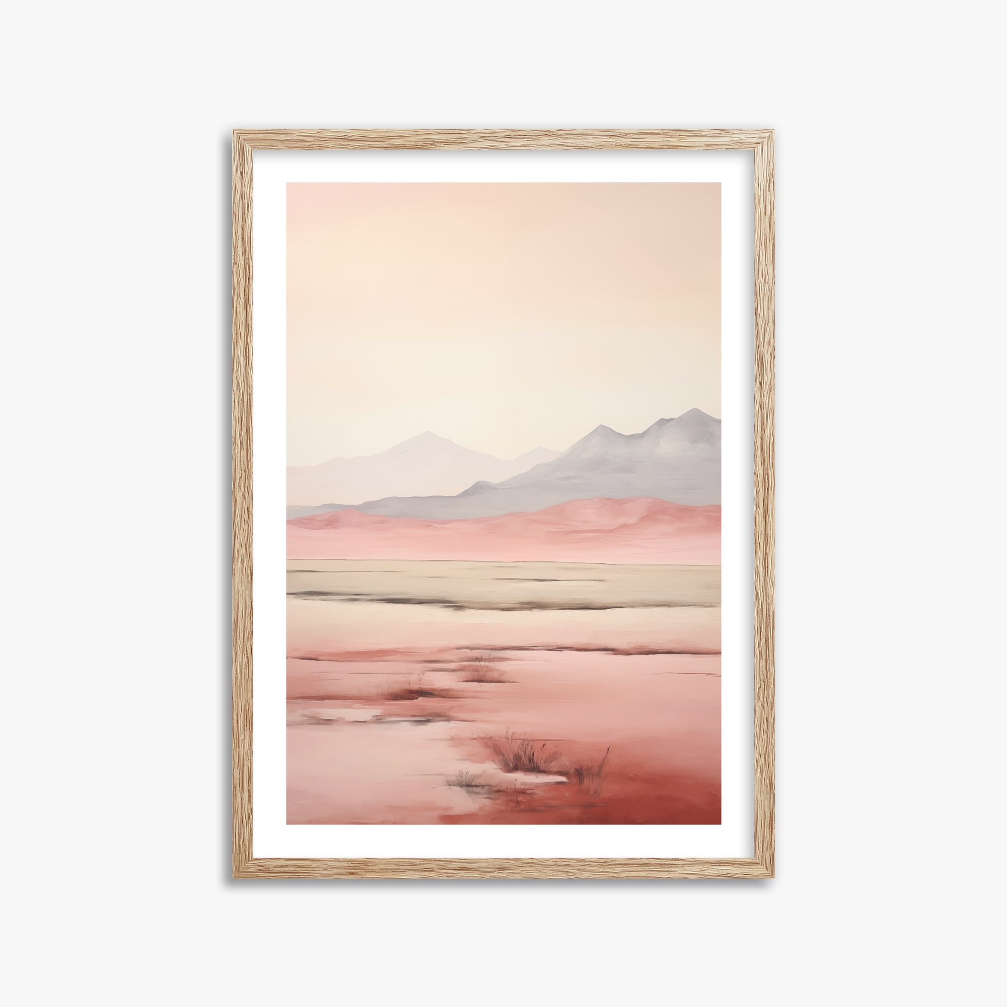 Dreamridge, 50x70cm Framed Art Reproduction With Raw Oak Frame